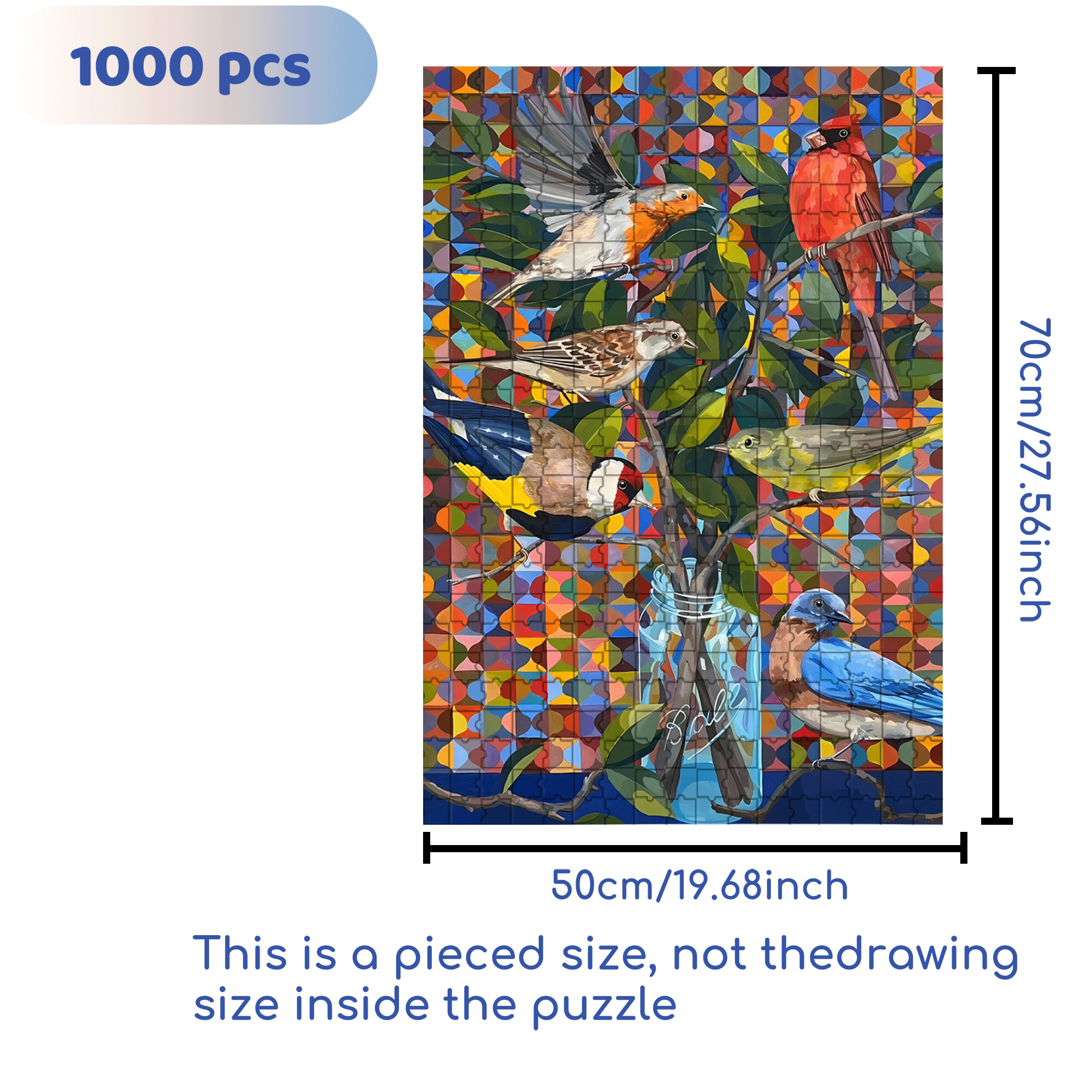 The Beauty Of Nature 8 500pcs/1000pcs Jigsaw Puzzle, Scratch-Resistant, Interactive Family Game & Brain-Boosting DIY Decor, Perfect for Halloween, Christmas & New Year Gifts, Family Puzzle Game