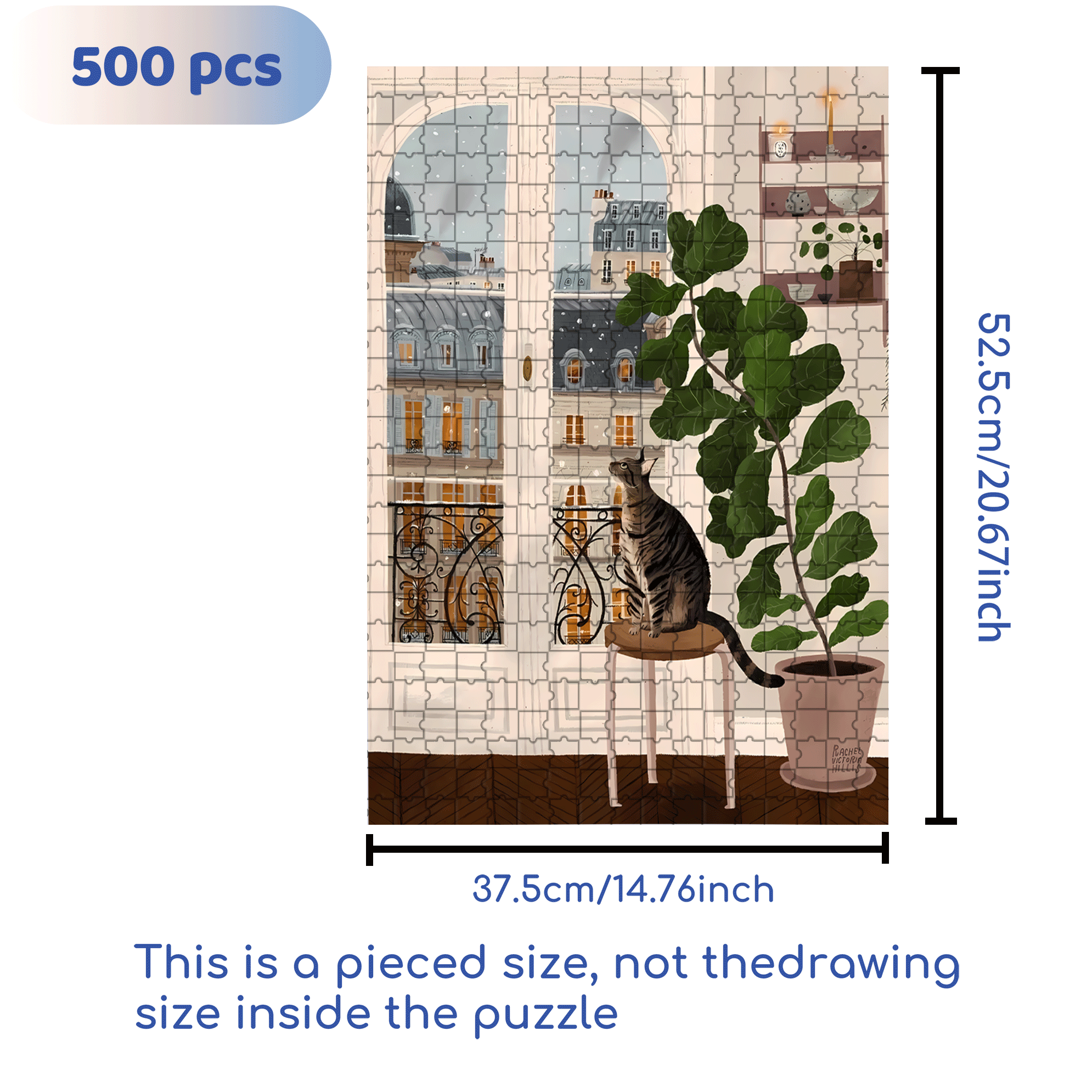 The City Dreams 2 500pcs/1000pcs Jigsaw Puzzle, Scratch-Resistant, Interactive Family Game & Brain-Boosting DIY Decor, Perfect for Halloween, Christmas & New Year Gifts, Family Puzzle Game