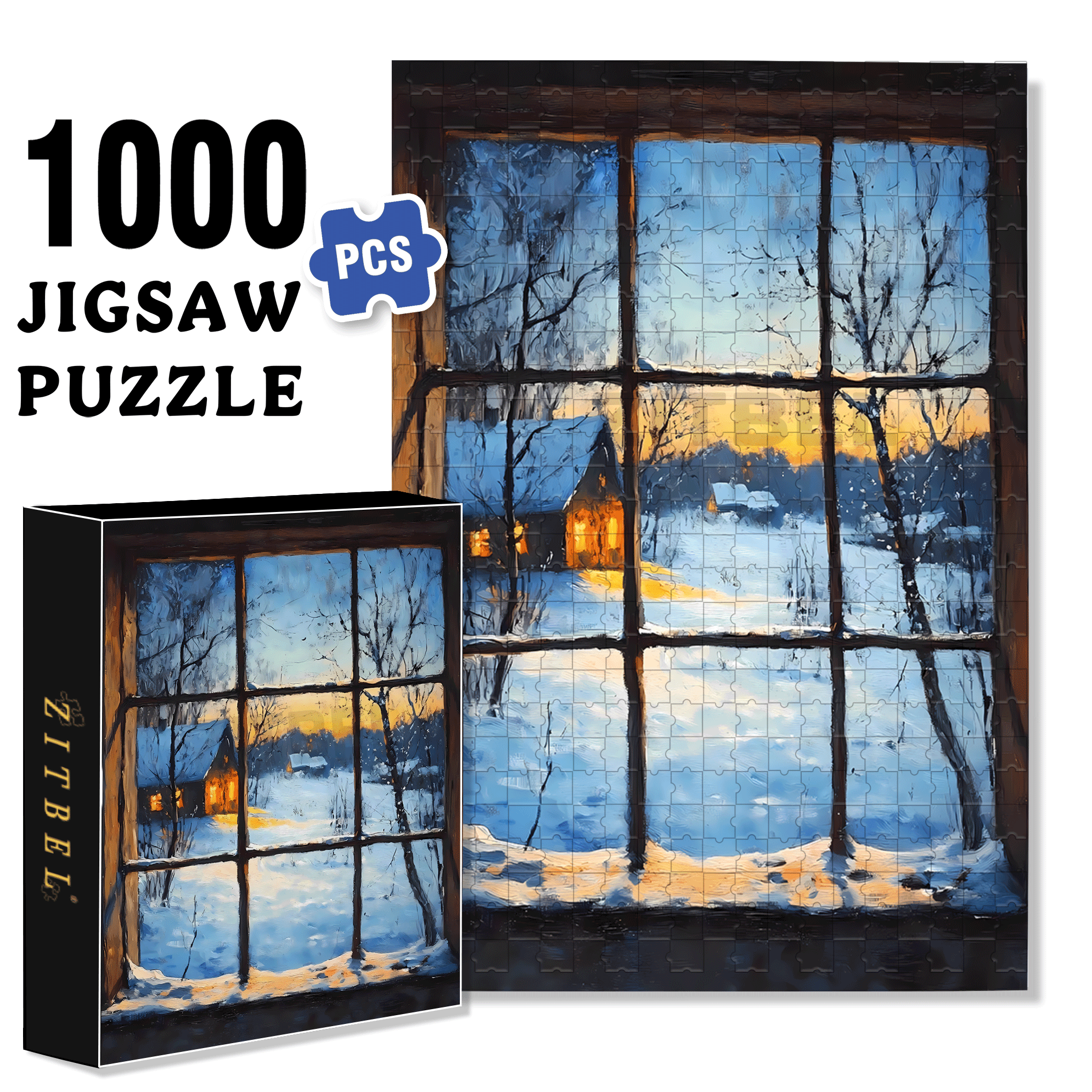 The Earth Breathes 9 500pcs/1000pcs Jigsaw Puzzle, Scratch-Resistant, Interactive Family Game & Brain-Boosting DIY Decor, Perfect for Halloween, Christmas & New Year Gifts, Family Puzzle Game