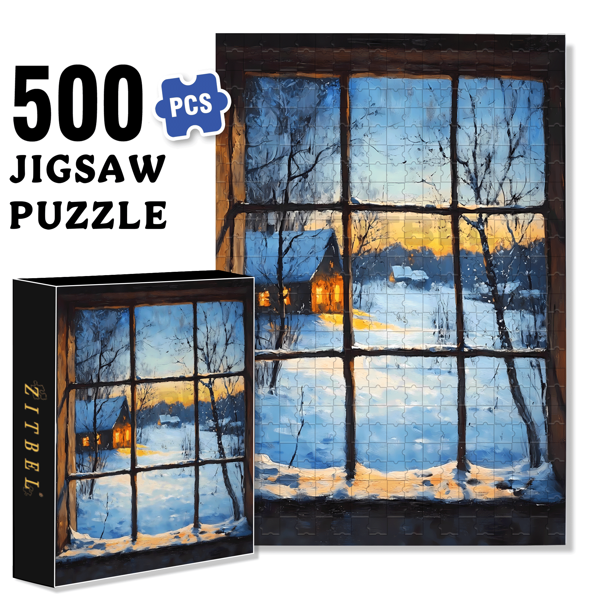 The Earth Breathes 9 500pcs/1000pcs Jigsaw Puzzle, Scratch-Resistant, Interactive Family Game & Brain-Boosting DIY Decor, Perfect for Halloween, Christmas & New Year Gifts, Family Puzzle Game