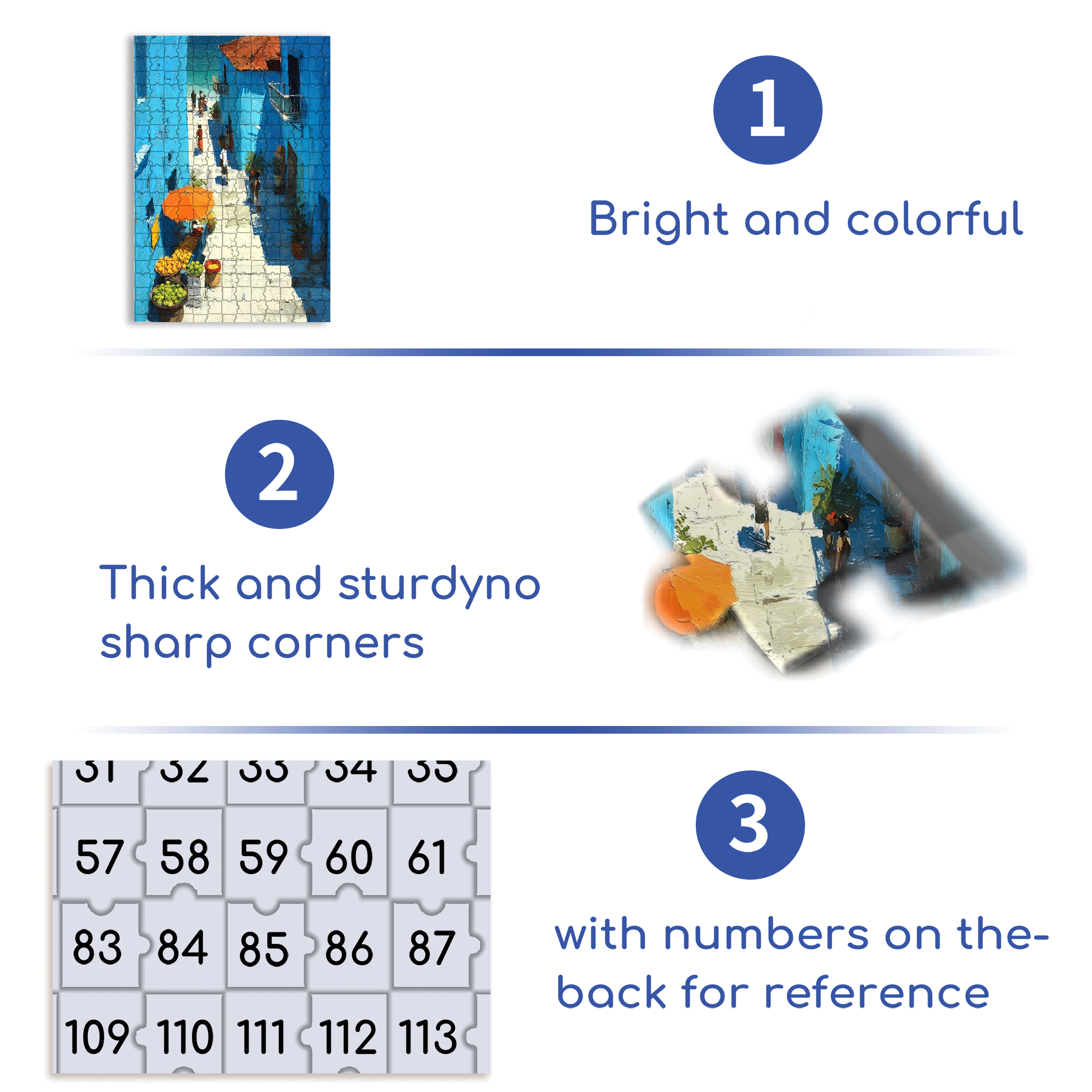 The Hustle And Bustle Of The City 2 500pcs/1000pcs Jigsaw Puzzle, Scratch-Resistant, Interactive Family Game & Brain-Boosting DIY Decor, Perfect for Halloween, Christmas & New Year Gifts, Family Puzzle Game
