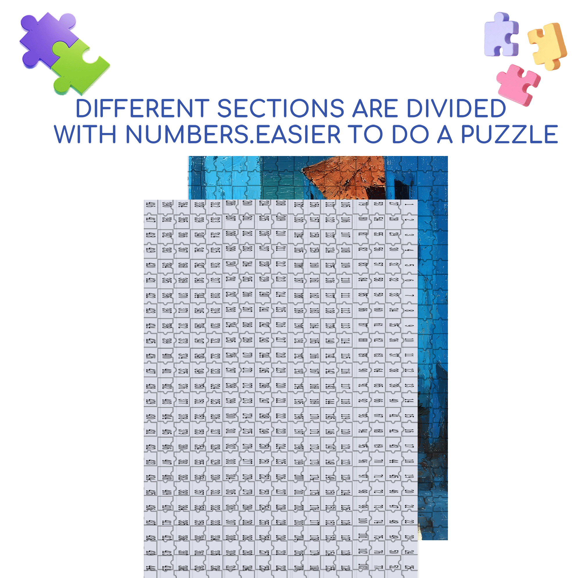 The Hustle And Bustle Of The City 2 500pcs/1000pcs Jigsaw Puzzle, Scratch-Resistant, Interactive Family Game & Brain-Boosting DIY Decor, Perfect for Halloween, Christmas & New Year Gifts, Family Puzzle Game