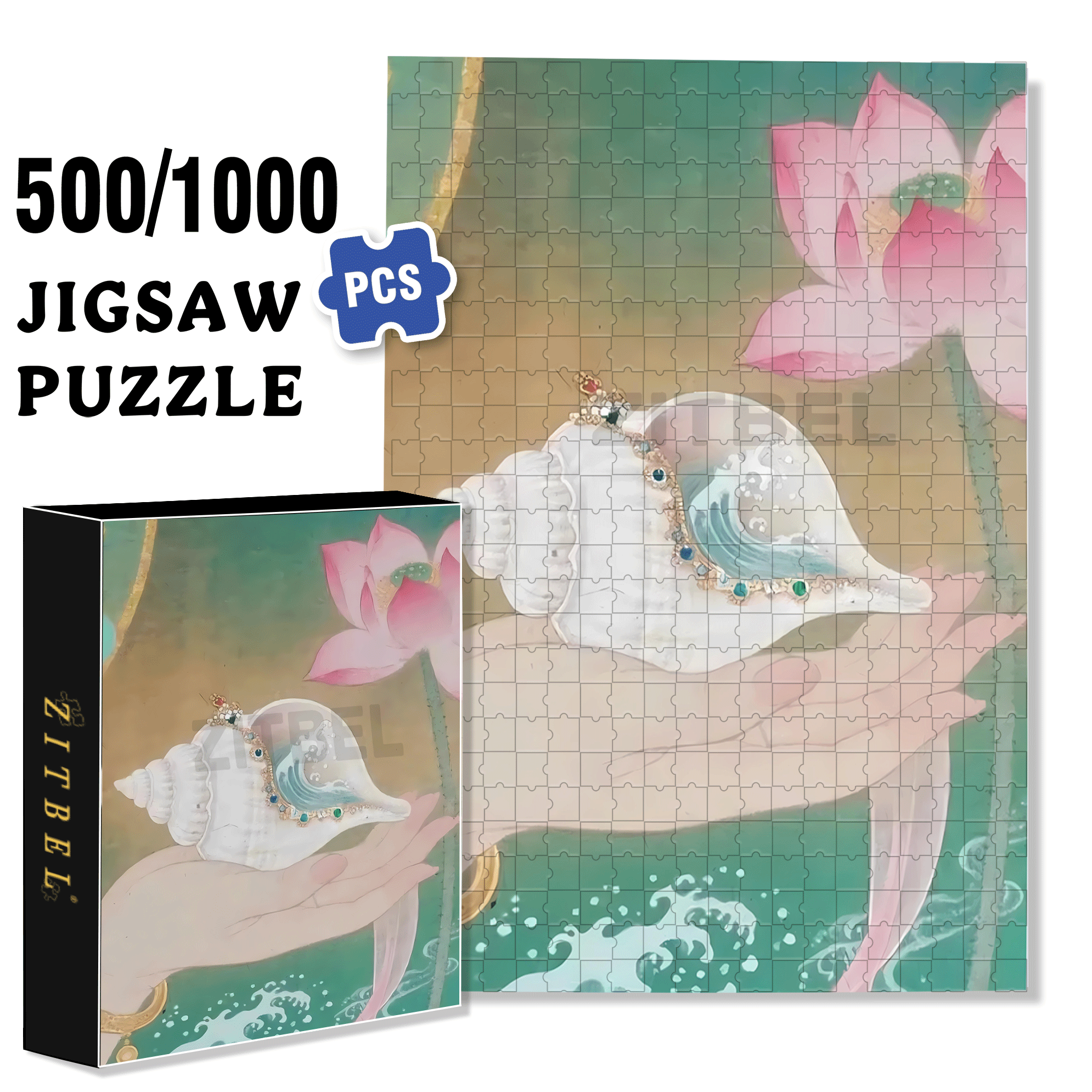 The Poet Who Tells Stories with a Brush 500pcs/1000pcs Jigsaw Puzzle, Scratch-Resistant, Interactive Family Game & Brain-Boosting DIY Decor, Perfect for Halloween, Christmas & New Year Gifts, Family Puzzle Game