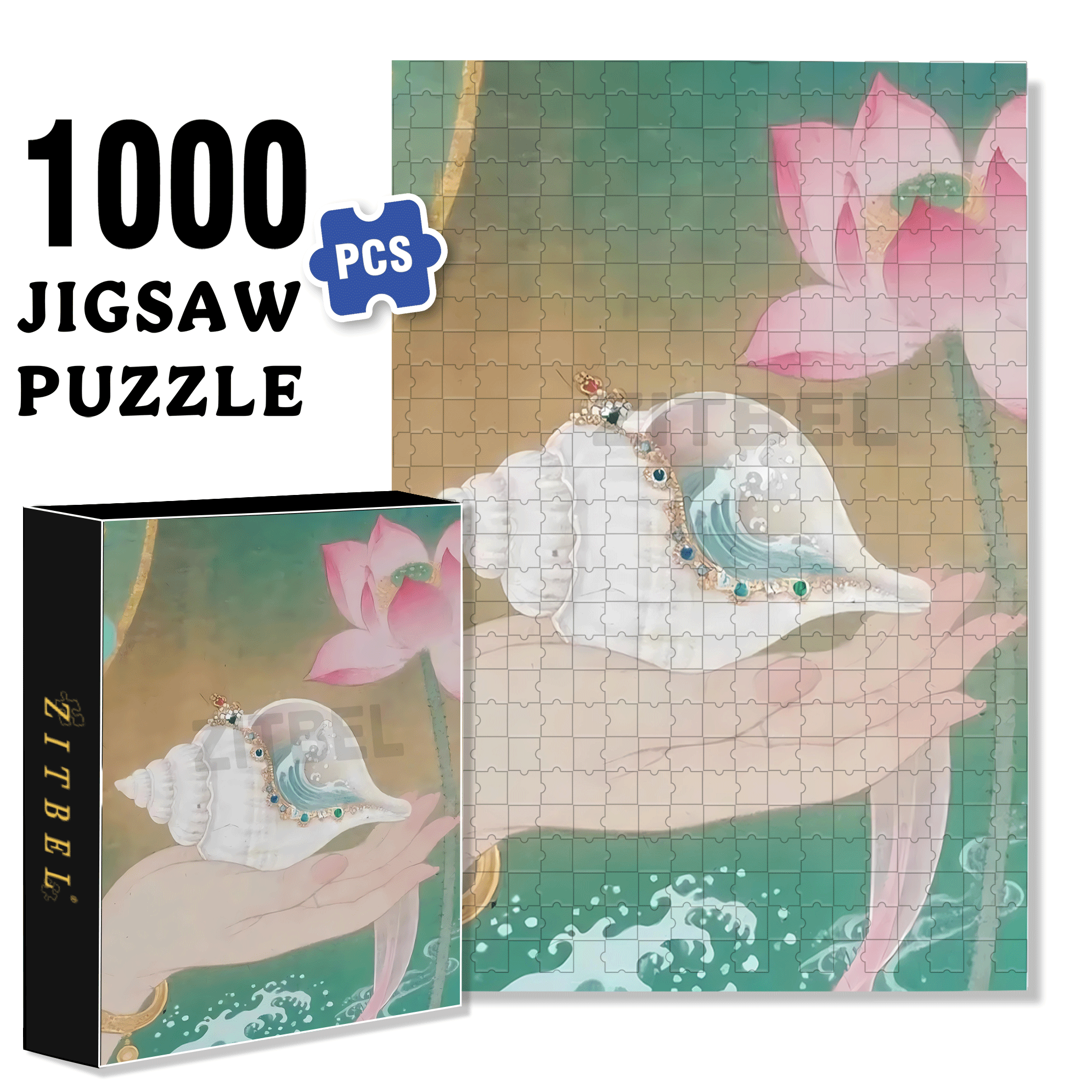 The Poet Who Tells Stories with a Brush 500pcs/1000pcs Jigsaw Puzzle, Scratch-Resistant, Interactive Family Game & Brain-Boosting DIY Decor, Perfect for Halloween, Christmas & New Year Gifts, Family Puzzle Game