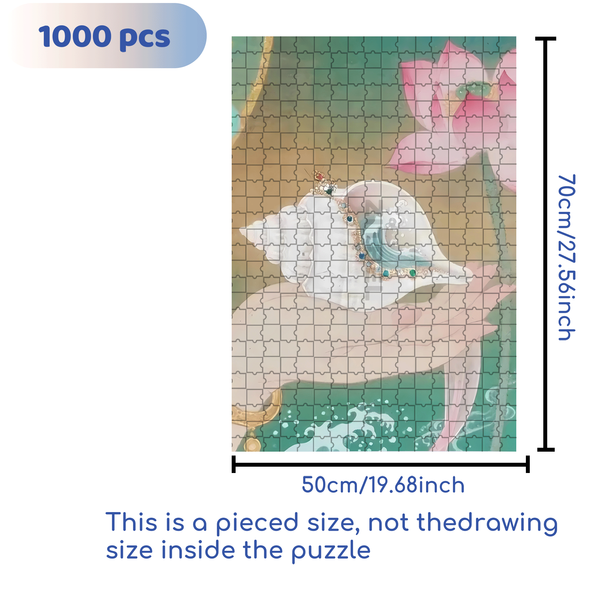 The Poet Who Tells Stories with a Brush 500pcs/1000pcs Jigsaw Puzzle, Scratch-Resistant, Interactive Family Game & Brain-Boosting DIY Decor, Perfect for Halloween, Christmas & New Year Gifts, Family Puzzle Game