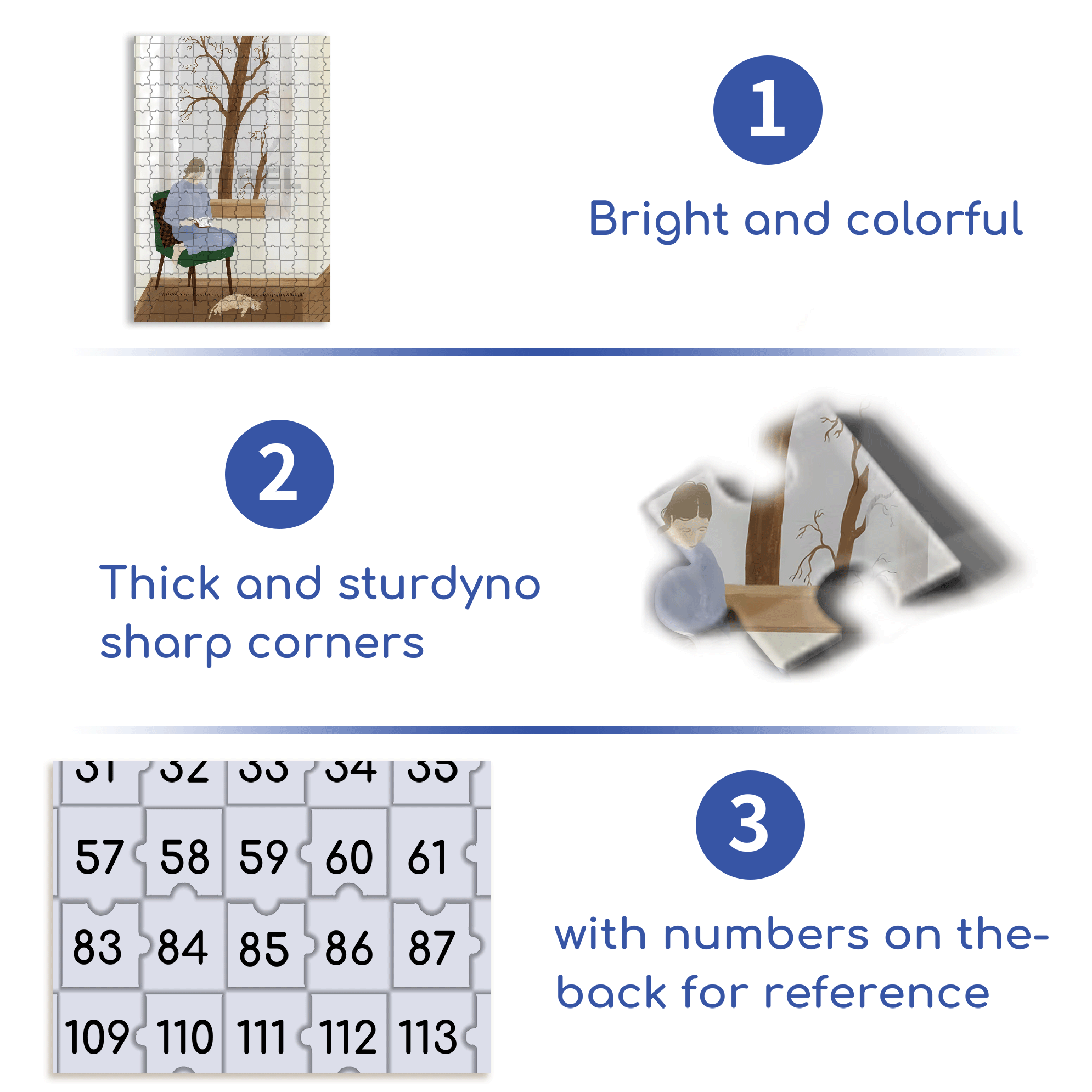 Touchable Slow Life 24 500pcs/1000pcs Jigsaw Puzzle, Scratch-Resistant, Interactive Family Game & Brain-Boosting DIY Decor, Perfect for Halloween, Christmas & New Year Gifts, Family Puzzle Game