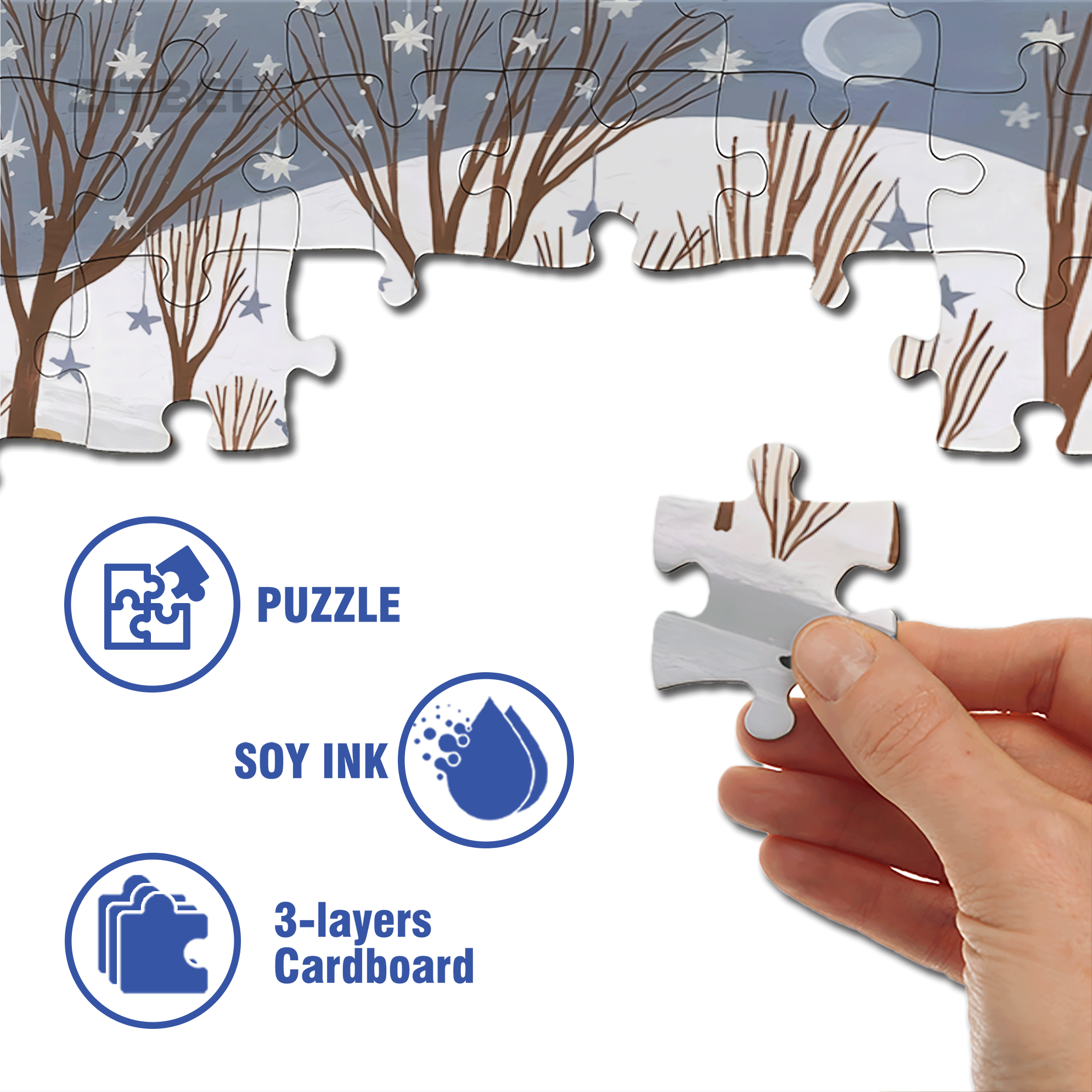 Touchable Slow Life 25 500pcs/1000pcs Jigsaw Puzzle, Scratch-Resistant, Interactive Family Game & Brain-Boosting DIY Decor, Perfect for Halloween, Christmas & New Year Gifts, Family Puzzle Game