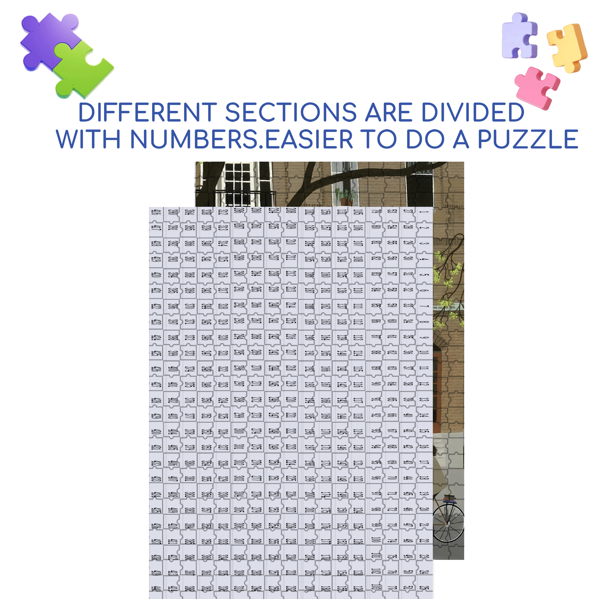 Touchable Slow Life 26 500pcs/1000pcs Jigsaw Puzzle, Scratch-Resistant, Interactive Family Game & Brain-Boosting DIY Decor, Perfect for Halloween, Christmas & New Year Gifts, Family Puzzle Game