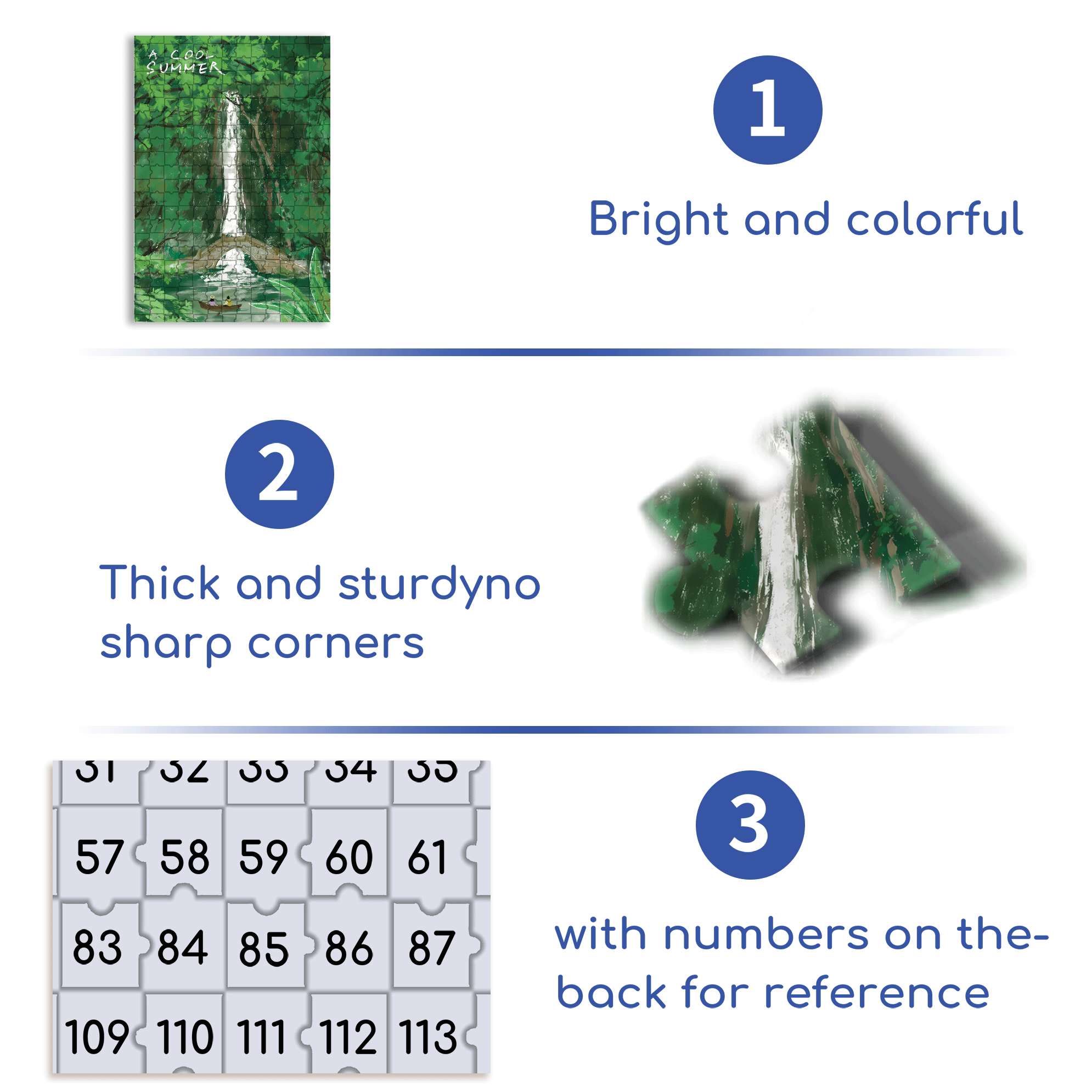 A Cool Summer 500pcs/1000pcs Jigsaw Puzzle, Scratch-Resistant, Interactive Family Game & Brain-Boosting DIY Decor, Perfect for Halloween, Christmas & New Year Gifts, Family Puzzle Game