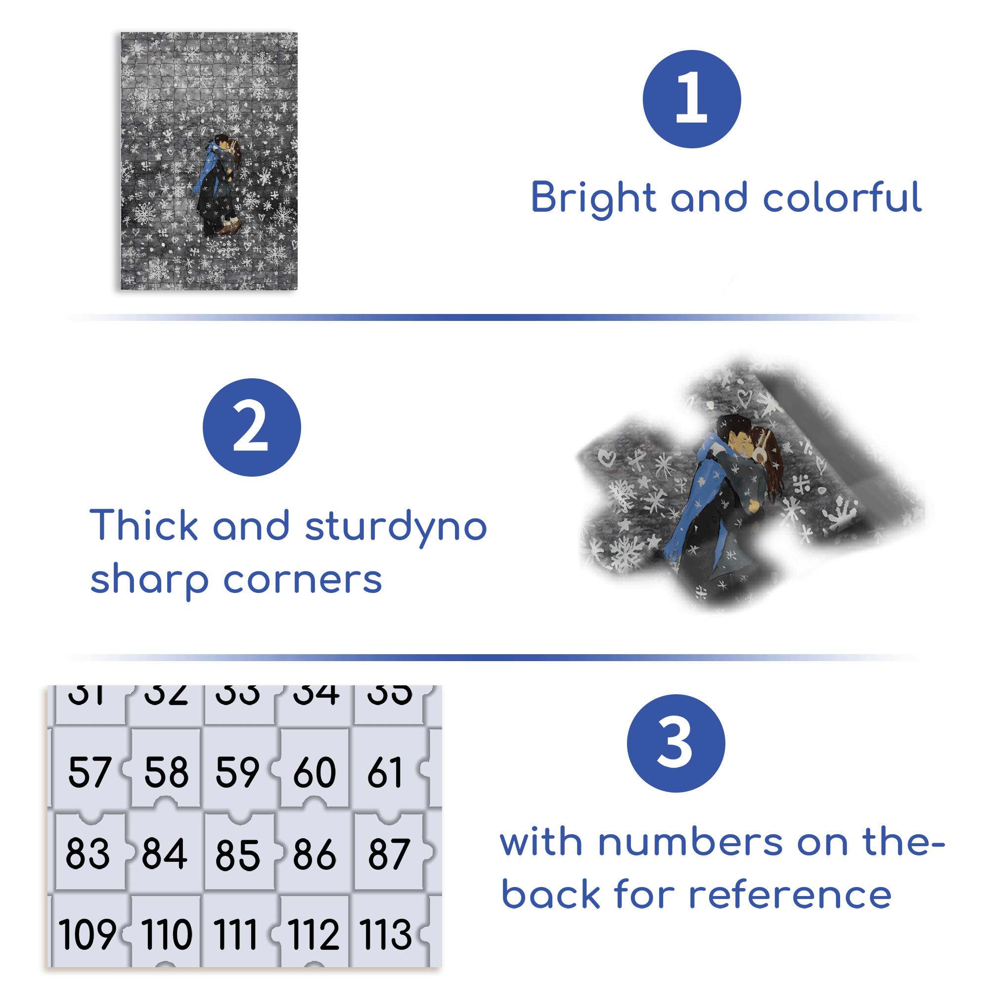A Deep Kiss Of Affection 500pcs/1000pcs Jigsaw Puzzle, Scratch-Resistant, Interactive Family Game & Brain-Boosting DIY Decor, Perfect for Halloween, Christmas & New Year Gifts, Family Puzzle Game