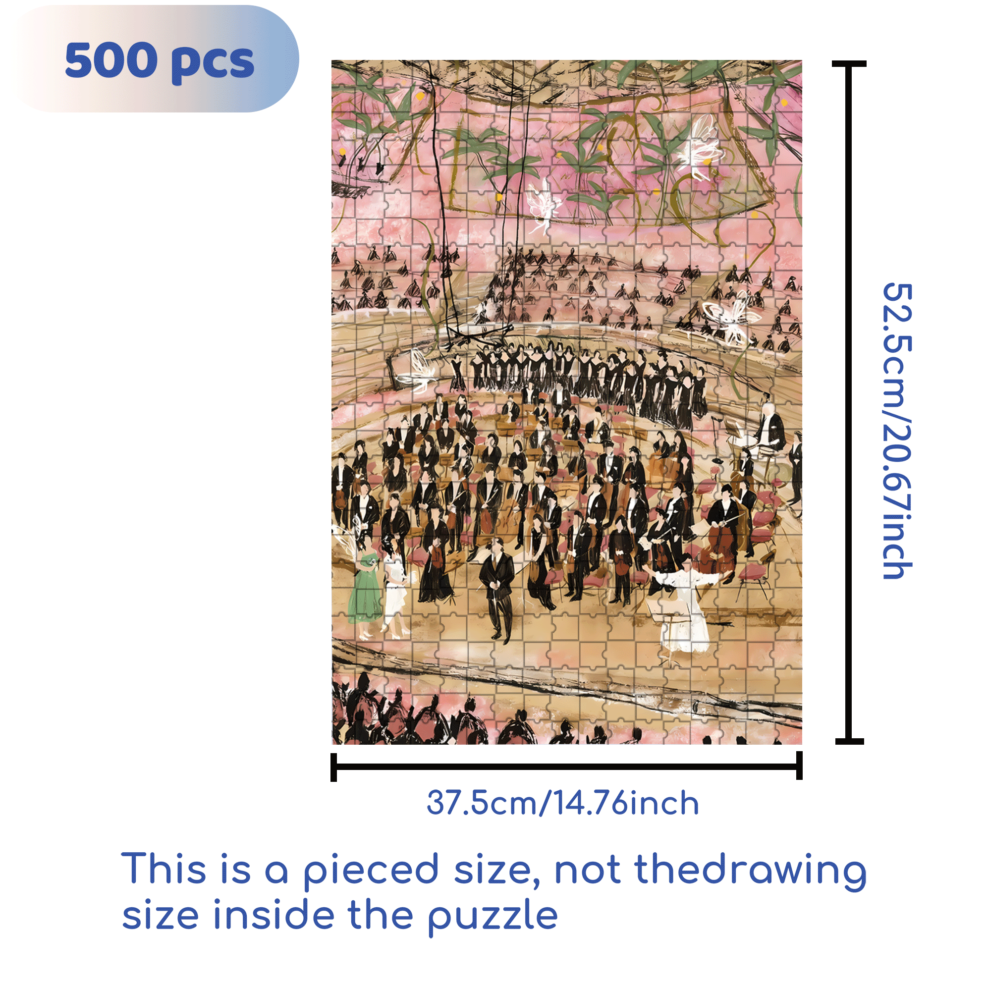 A Midsummer Night's Dream 500pcs/1000pcs Jigsaw Puzzle, Scratch-Resistant, Interactive Family Game & Brain-Boosting DIY Decor, Perfect for Halloween, Christmas & New Year Gifts, Family Puzzle Game