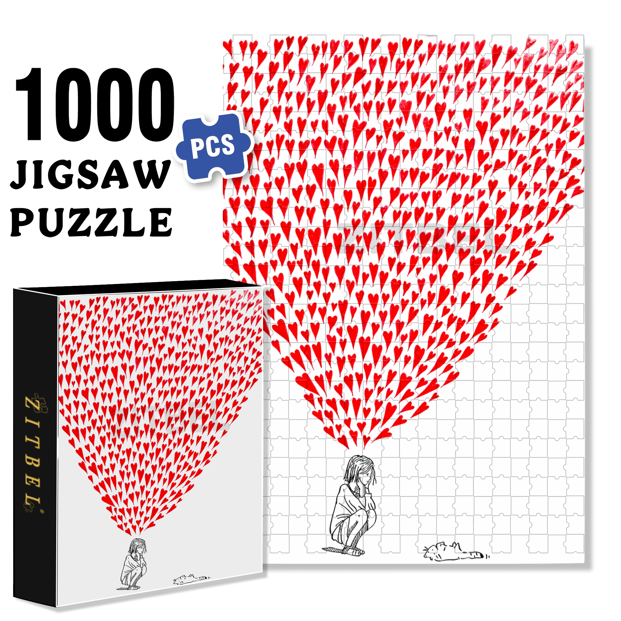 A Soft Hearted God 500pcs/1000pcs Jigsaw Puzzle, Scratch-Resistant, Interactive Family Game & Brain-Boosting DIY Decor, Perfect for Halloween, Christmas & New Year Gifts, Family Puzzle Game