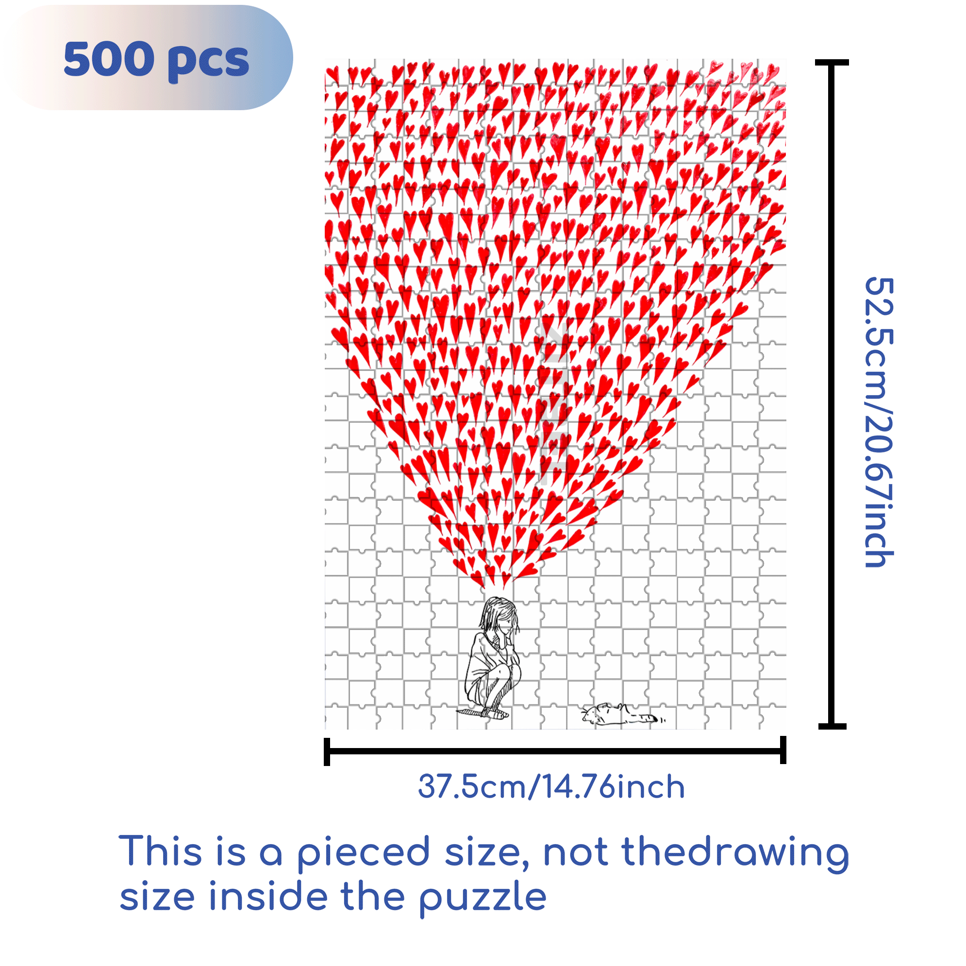A Soft Hearted God 500pcs/1000pcs Jigsaw Puzzle, Scratch-Resistant, Interactive Family Game & Brain-Boosting DIY Decor, Perfect for Halloween, Christmas & New Year Gifts, Family Puzzle Game