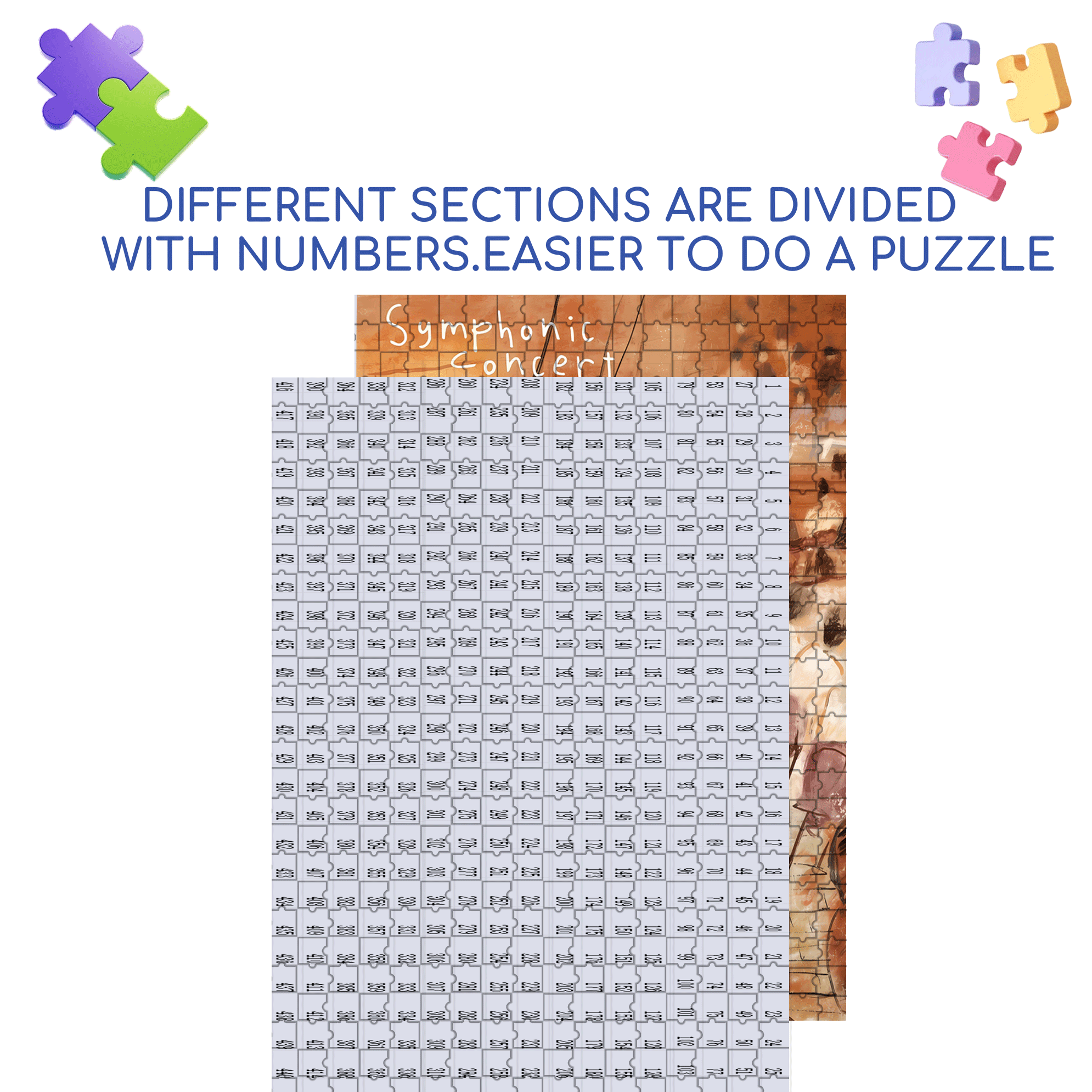 At The Concert 2 500pcs/1000pcs Jigsaw Puzzle, Scratch-Resistant, Interactive Family Game & Brain-Boosting DIY Decor, Perfect for Halloween, Christmas & New Year Gifts, Family Puzzle Game