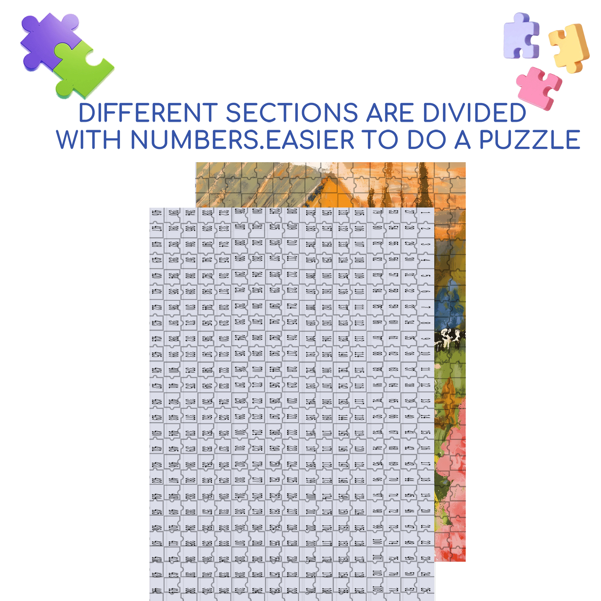 Autumn Farm 500pcs/1000pcs Jigsaw Puzzle, Scratch-Resistant, Interactive Family Game & Brain-Boosting DIY Decor, Perfect for Halloween, Christmas & New Year Gifts, Family Puzzle Game
