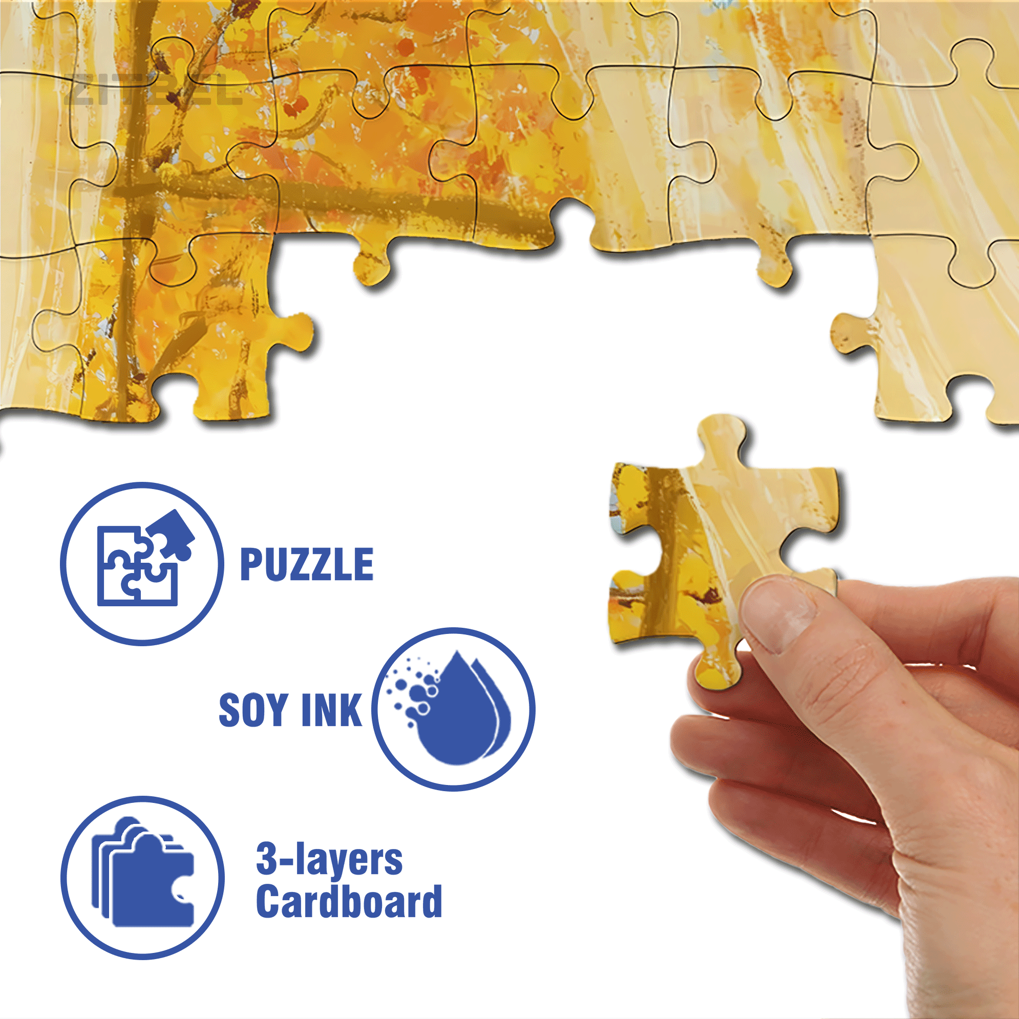 Autumn Is In The Air 500pcs/1000pcs Jigsaw Puzzle, Scratch-Resistant, Interactive Family Game & Brain-Boosting DIY Decor, Perfect for Halloween, Christmas & New Year Gifts, Family Puzzle Game