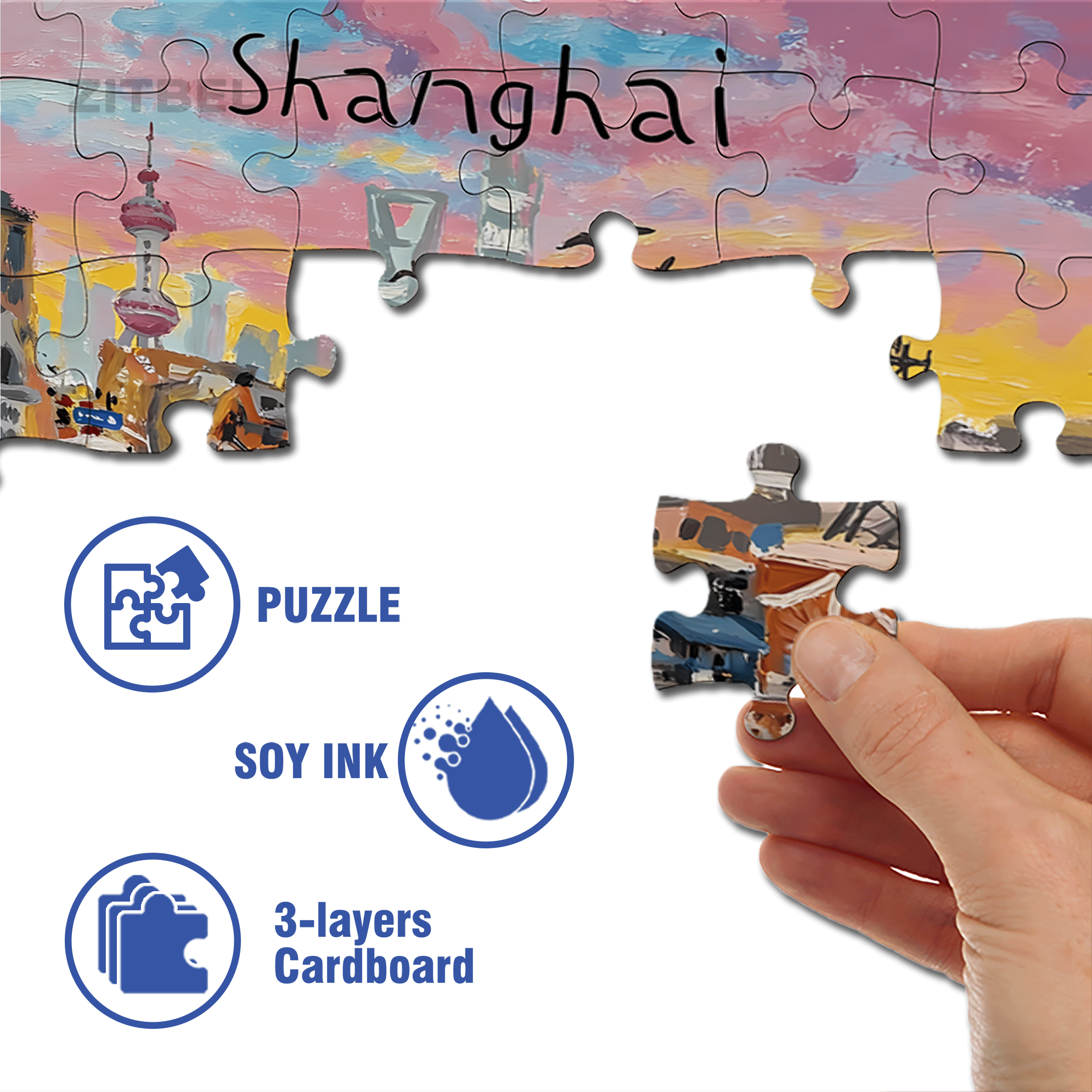 Autumn Is Suitable For Meeting 500pcs/1000pcs Jigsaw Puzzle, Scratch-Resistant, Interactive Family Game & Brain-Boosting DIY Decor, Perfect for Halloween, Christmas & New Year Gifts, Family Puzzle Game