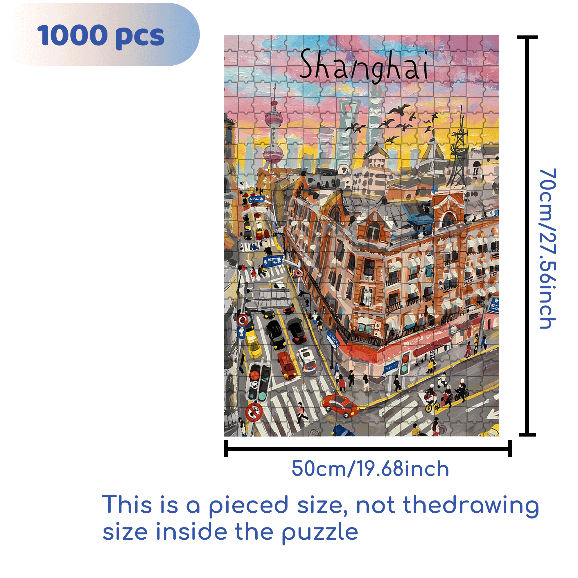 Autumn Is Suitable For Meeting 500pcs/1000pcs Jigsaw Puzzle, Scratch-Resistant, Interactive Family Game & Brain-Boosting DIY Decor, Perfect for Halloween, Christmas & New Year Gifts, Family Puzzle Game