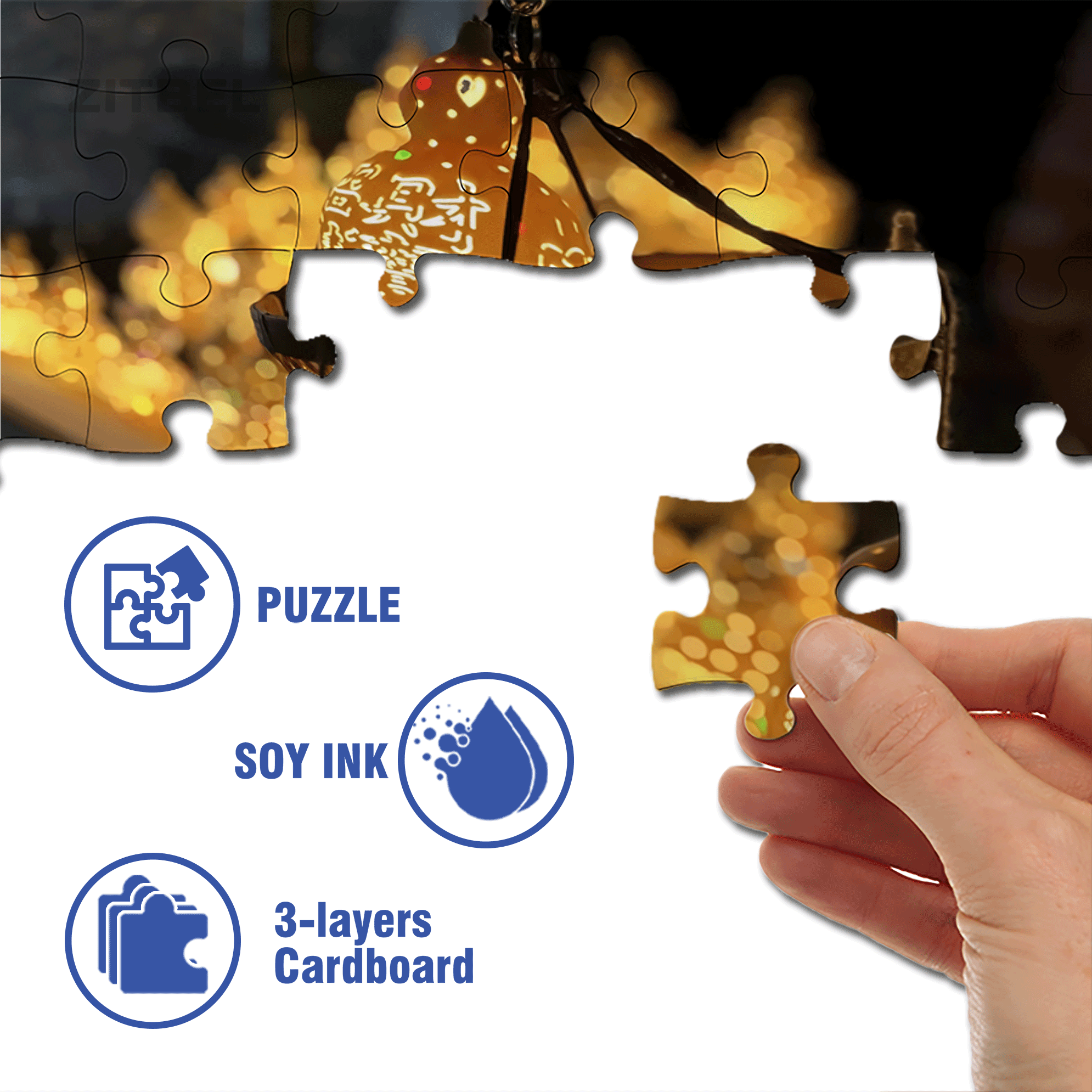 Bring In Wealth And Treasures 500pcs/1000pcs Jigsaw Puzzle, Scratch-Resistant, Interactive Family Game & Brain-Boosting DIY Decor, Perfect for Halloween, Christmas & New Year Gifts, Family Puzzle Game