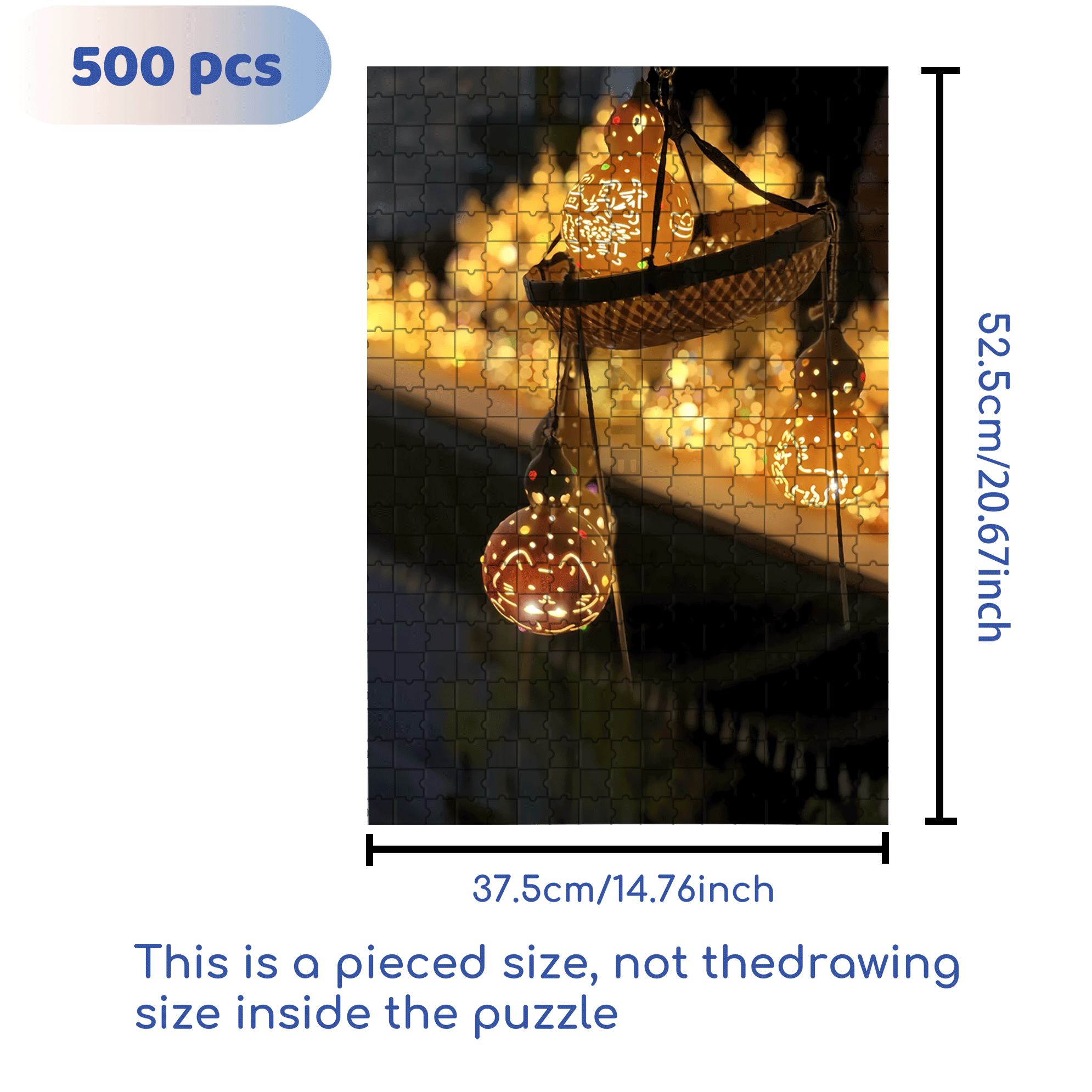 Bring In Wealth And Treasures 500pcs/1000pcs Jigsaw Puzzle, Scratch-Resistant, Interactive Family Game & Brain-Boosting DIY Decor, Perfect for Halloween, Christmas & New Year Gifts, Family Puzzle Game