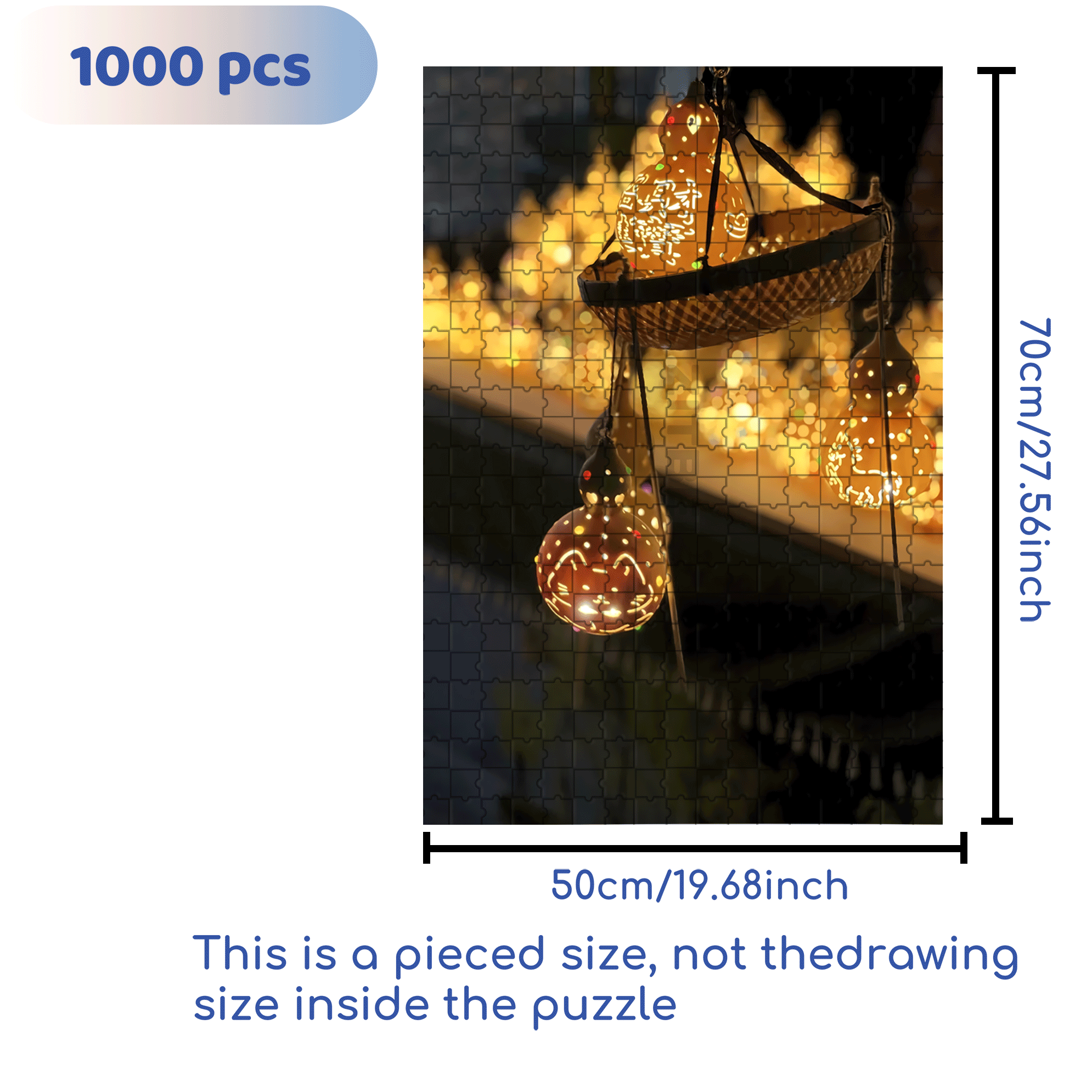 Bring In Wealth And Treasures 500pcs/1000pcs Jigsaw Puzzle, Scratch-Resistant, Interactive Family Game & Brain-Boosting DIY Decor, Perfect for Halloween, Christmas & New Year Gifts, Family Puzzle Game