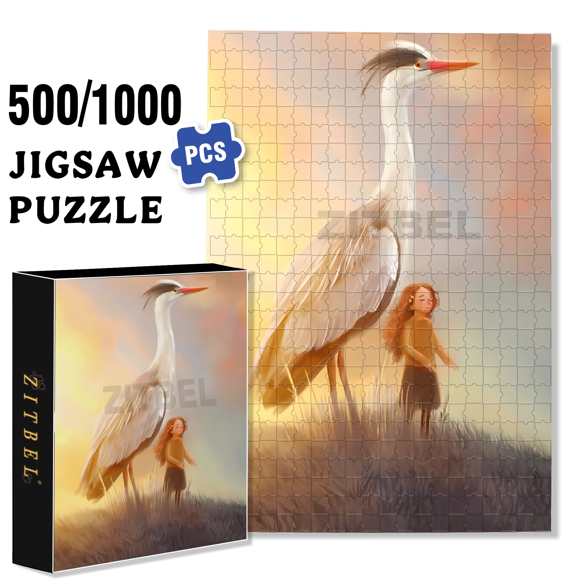Inspiration Fragments 3 500pcs/1000pcs Jigsaw Puzzle, Scratch-Resistant, Interactive Family Game & Brain-Boosting DIY Decor, Perfect for Halloween, Christmas & New Year Gifts, Family Puzzle Game