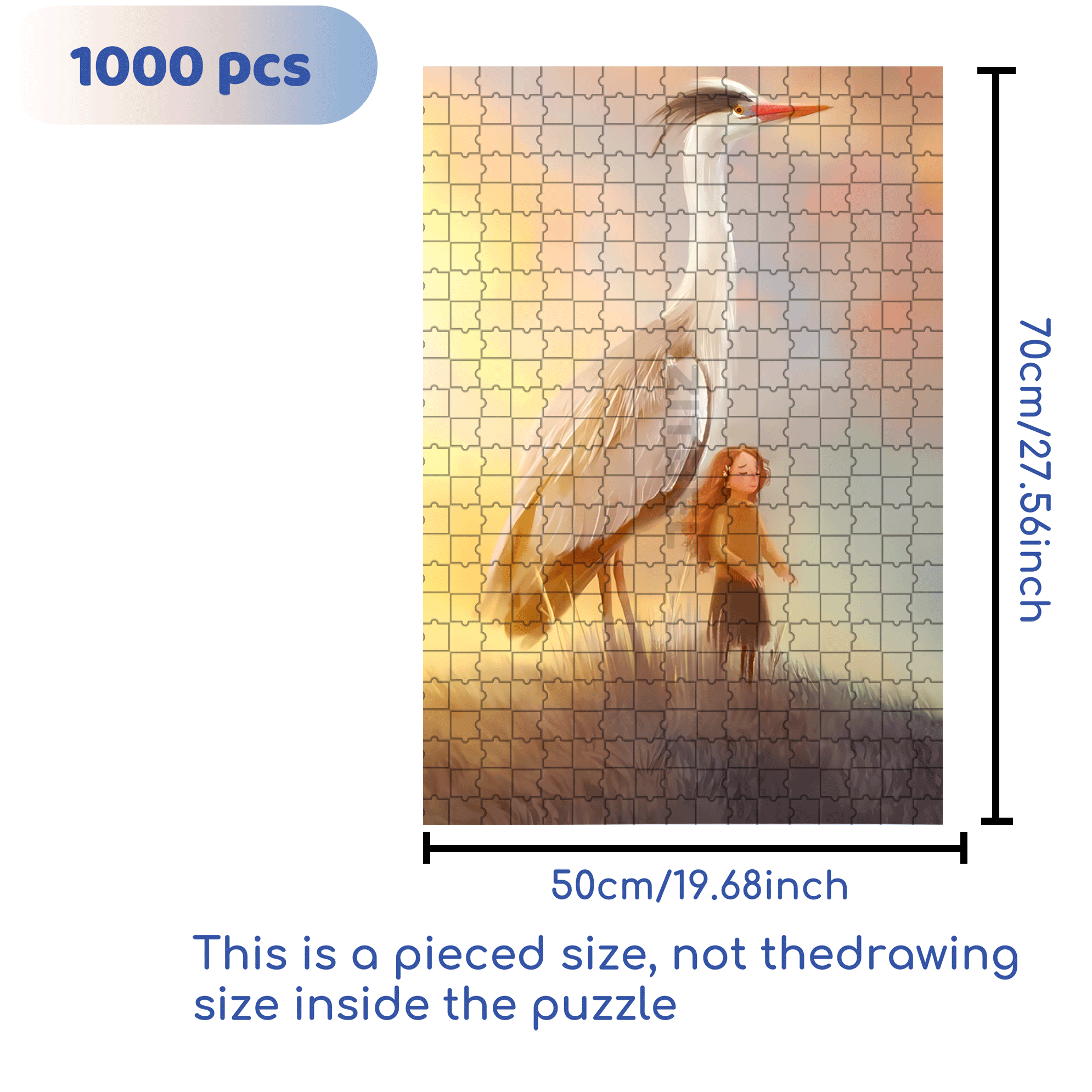 Inspiration Fragments 3 500pcs/1000pcs Jigsaw Puzzle, Scratch-Resistant, Interactive Family Game & Brain-Boosting DIY Decor, Perfect for Halloween, Christmas & New Year Gifts, Family Puzzle Game