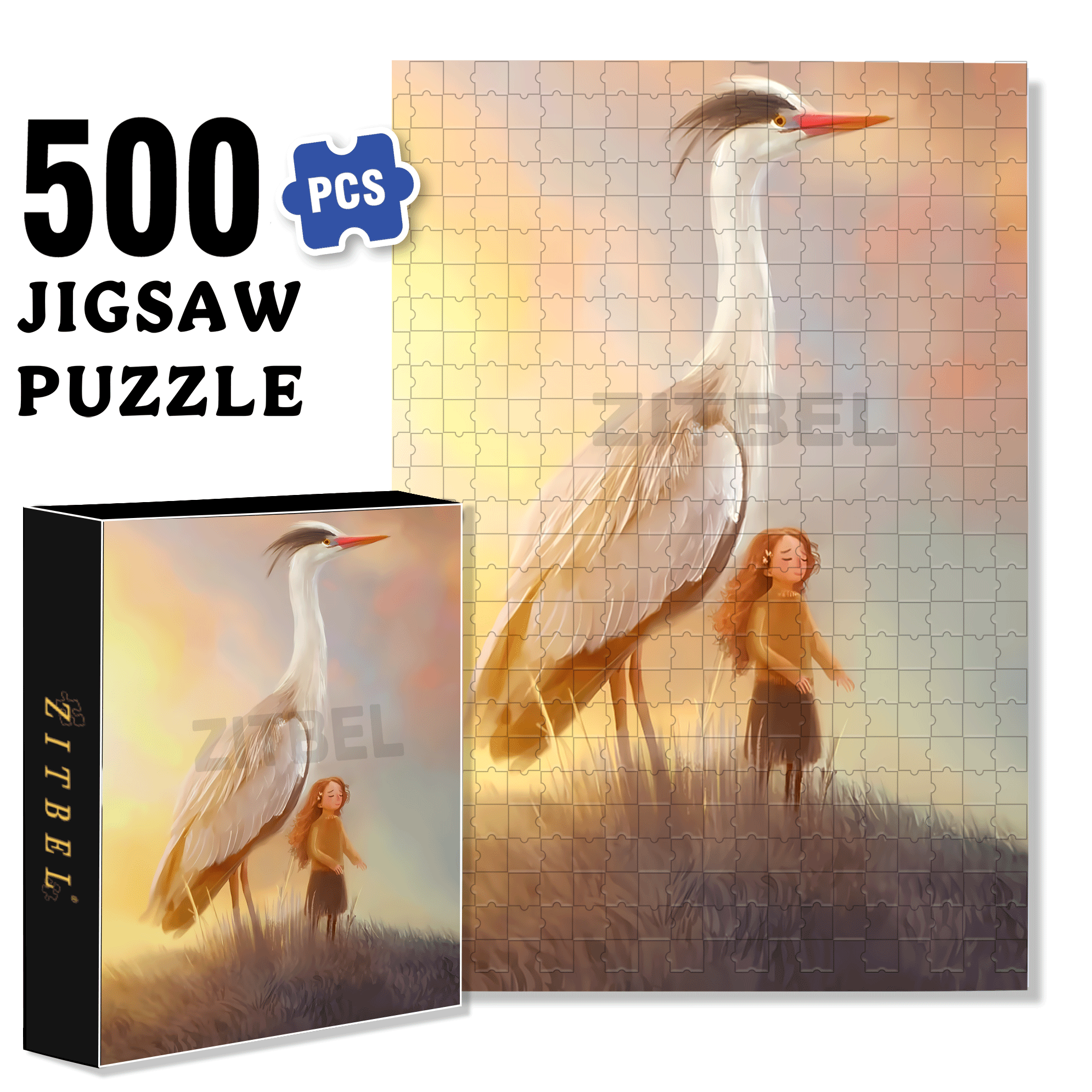 Inspiration Fragments 3 500pcs/1000pcs Jigsaw Puzzle, Scratch-Resistant, Interactive Family Game & Brain-Boosting DIY Decor, Perfect for Halloween, Christmas & New Year Gifts, Family Puzzle Game