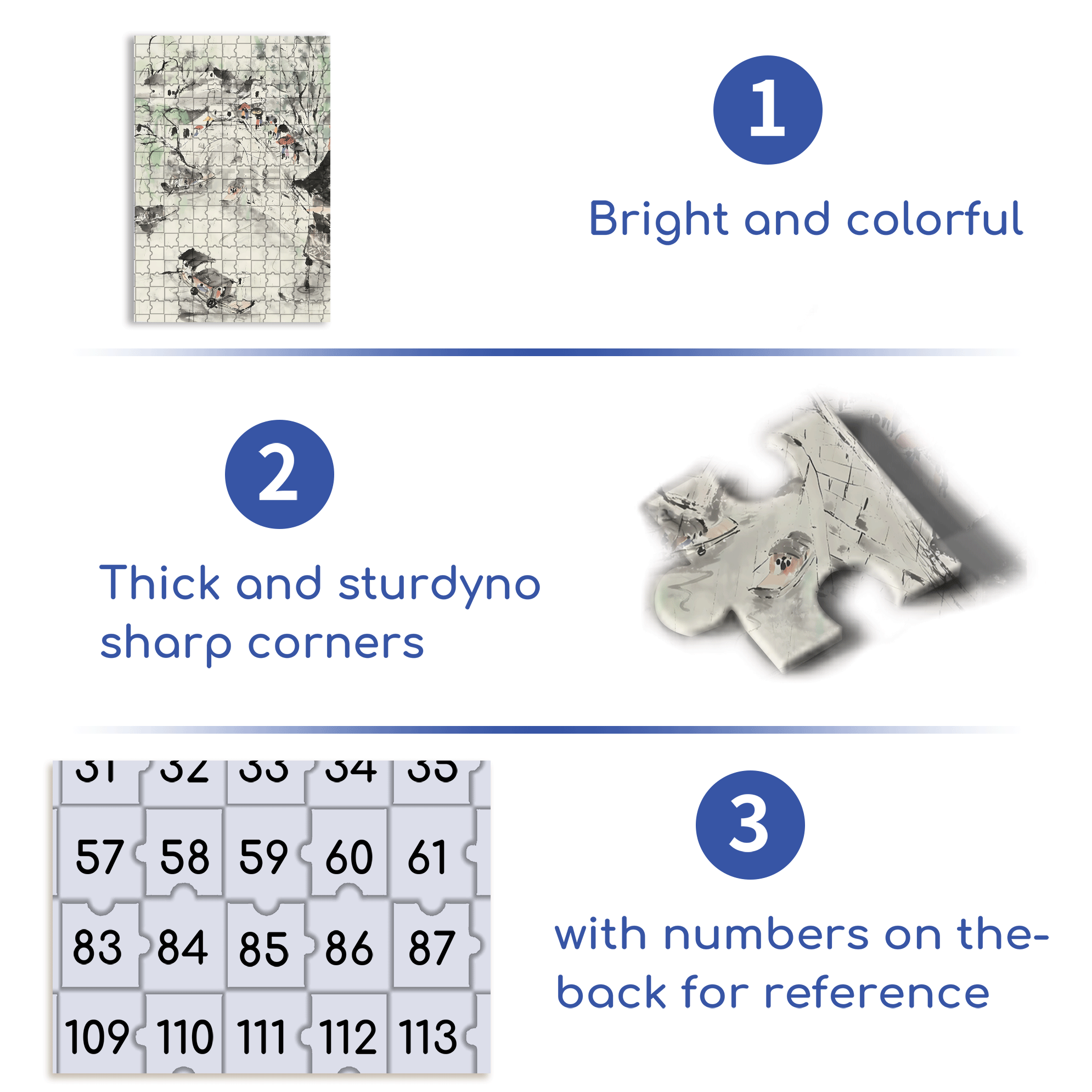 Jiangnan Smoke and Rain 500pcs/1000pcs Jigsaw Puzzle, Scratch-Resistant, Interactive Family Game & Brain-Boosting DIY Decor, Perfect for Halloween, Christmas & New Year Gifts, Family Puzzle Game