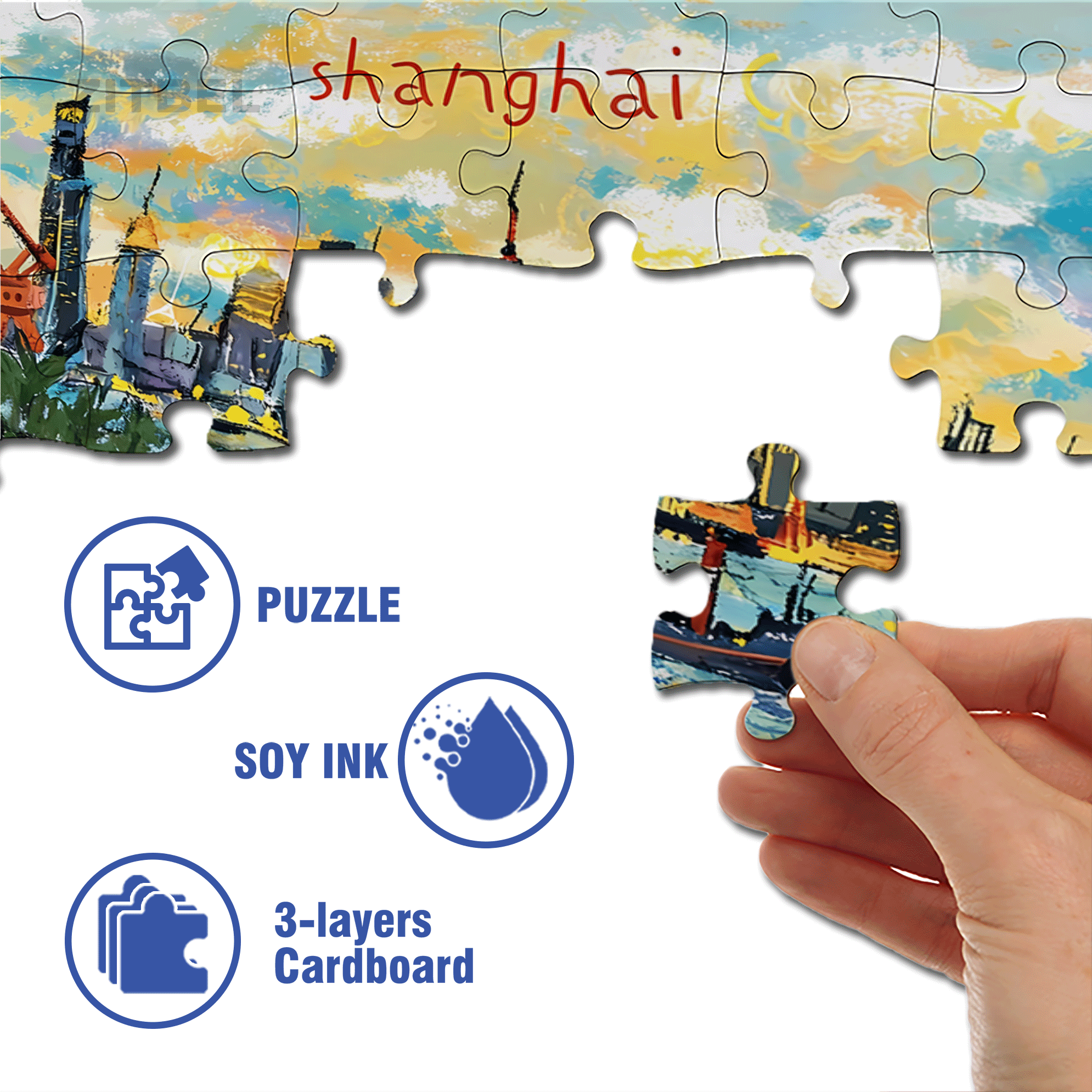 La La Land 500pcs/1000pcs Jigsaw Puzzle, Scratch-Resistant, Interactive Family Game & Brain-Boosting DIY Decor, Perfect for Halloween, Christmas & New Year Gifts, Family Puzzle Game