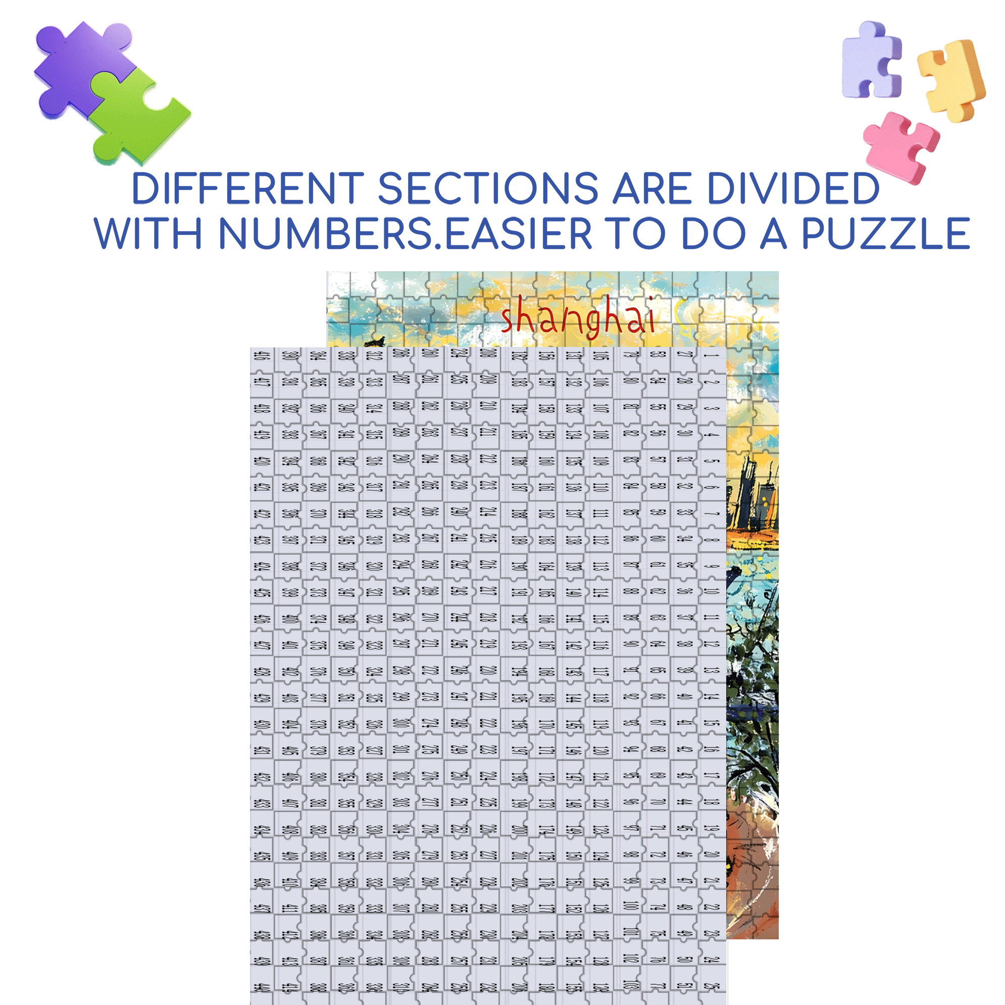 La La Land 500pcs/1000pcs Jigsaw Puzzle, Scratch-Resistant, Interactive Family Game & Brain-Boosting DIY Decor, Perfect for Halloween, Christmas & New Year Gifts, Family Puzzle Game