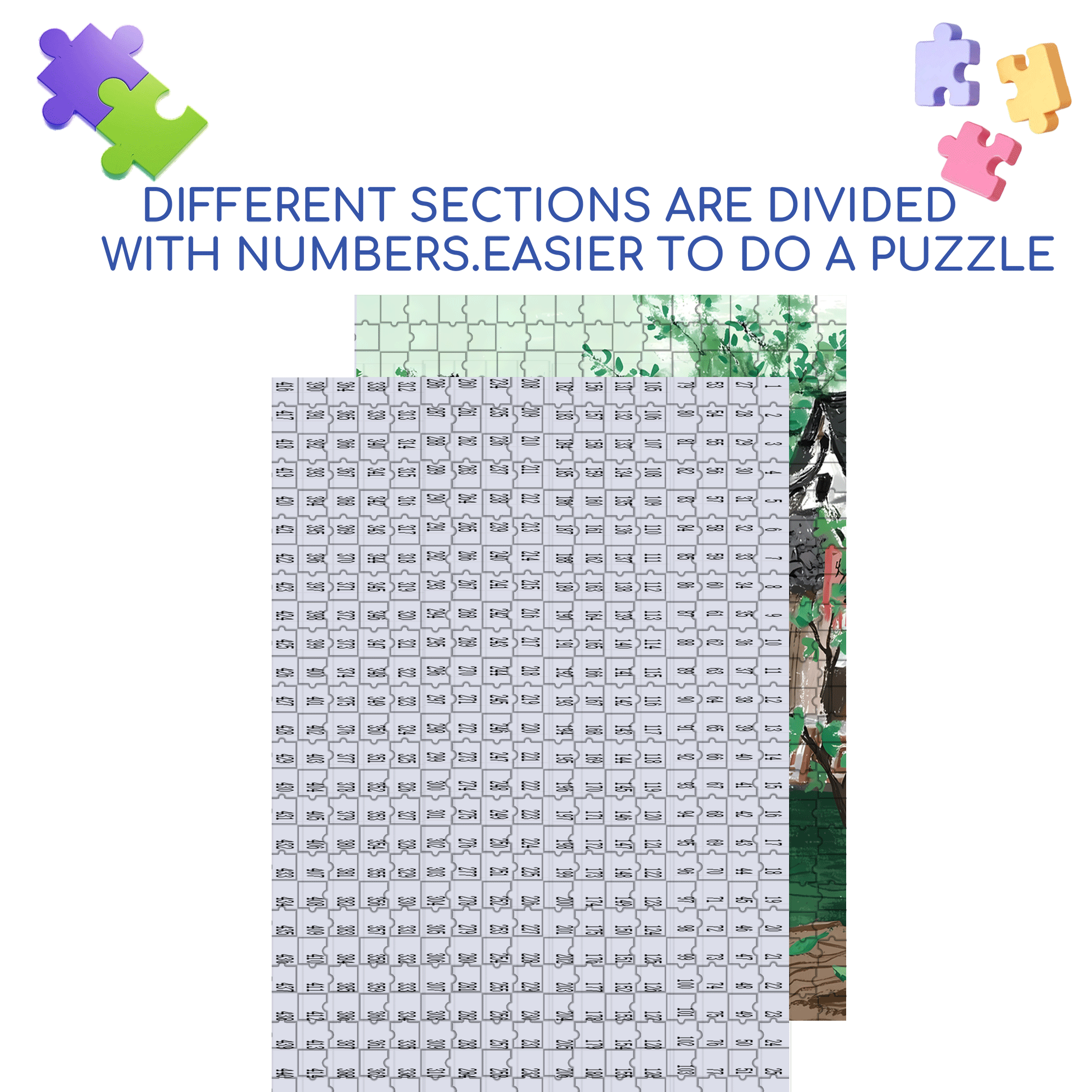 Listening To Plays 500pcs/1000pcs Jigsaw Puzzle, Scratch-Resistant, Interactive Family Game & Brain-Boosting DIY Decor, Perfect for Halloween, Christmas & New Year Gifts, Family Puzzle Game
