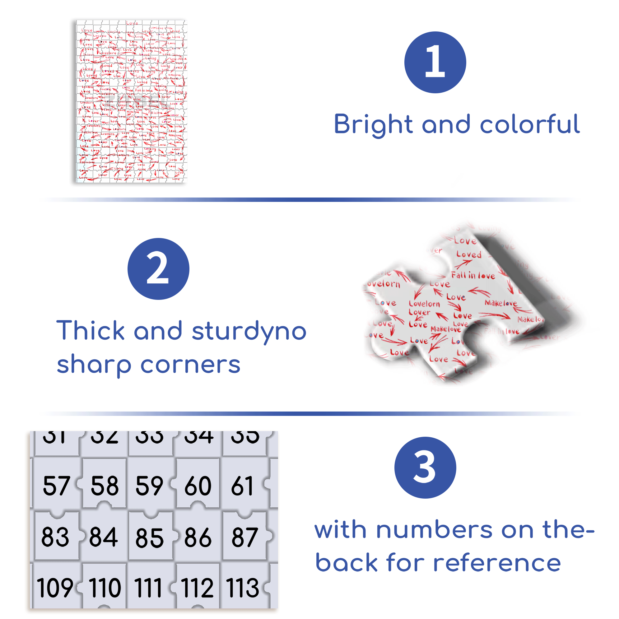 Love Will Always Come Back 500pcs/1000pcs Jigsaw Puzzle, Scratch-Resistant, Interactive Family Game & Brain-Boosting DIY Decor, Perfect for Halloween, Christmas & New Year Gifts, Family Puzzle Game