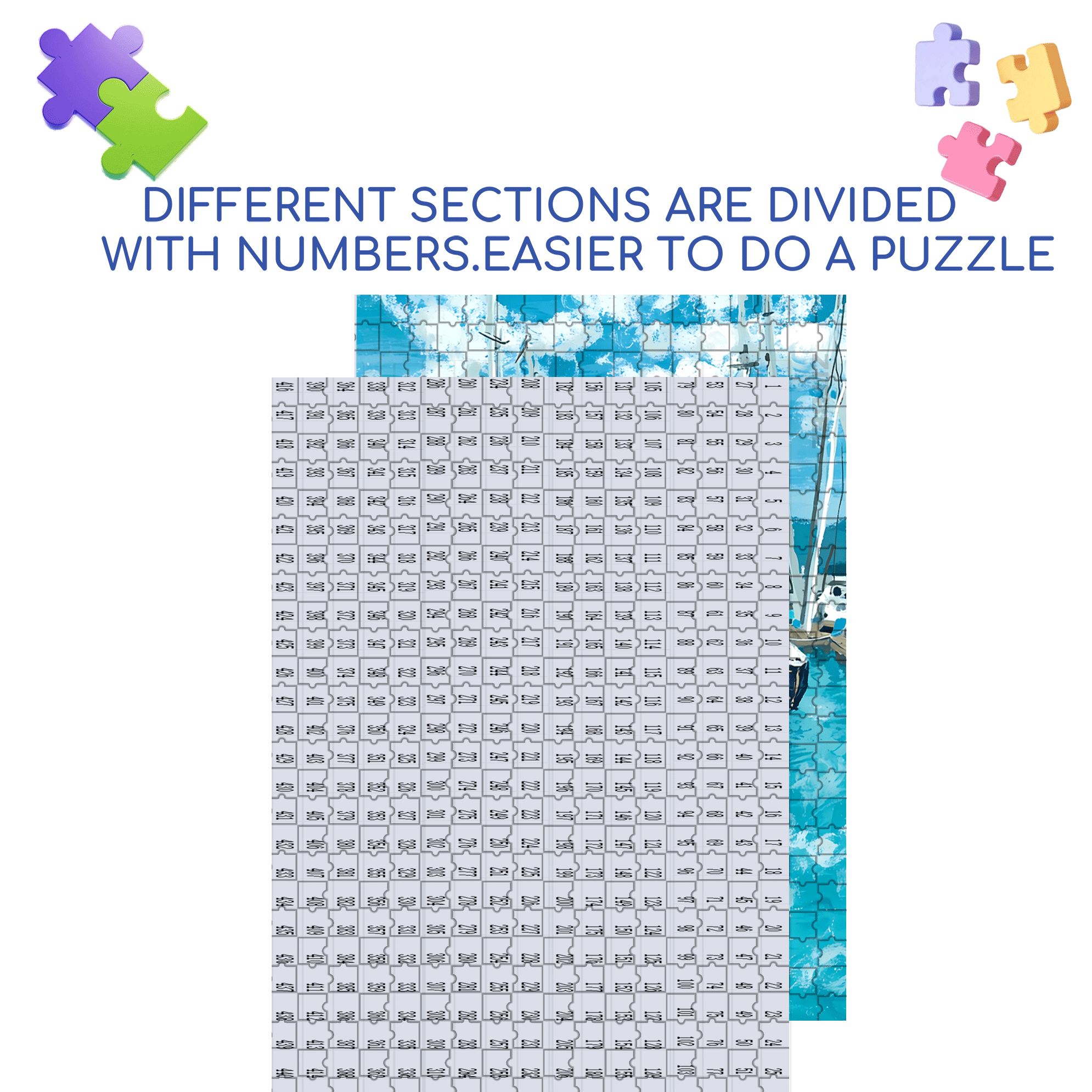 Summer Seaside Pier 500pcs/1000pcs Jigsaw Puzzle, Scratch-Resistant, Interactive Family Game & Brain-Boosting DIY Decor, Perfect for Halloween, Christmas & New Year Gifts, Family Puzzle Game