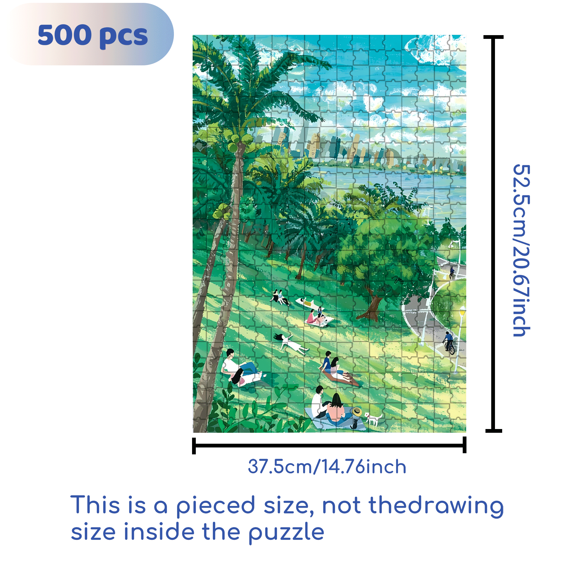 Sunrise Theater 500pcs/1000pcs Jigsaw Puzzle, Scratch-Resistant, Interactive Family Game & Brain-Boosting DIY Decor, Perfect for Halloween, Christmas & New Year Gifts, Family Puzzle Game