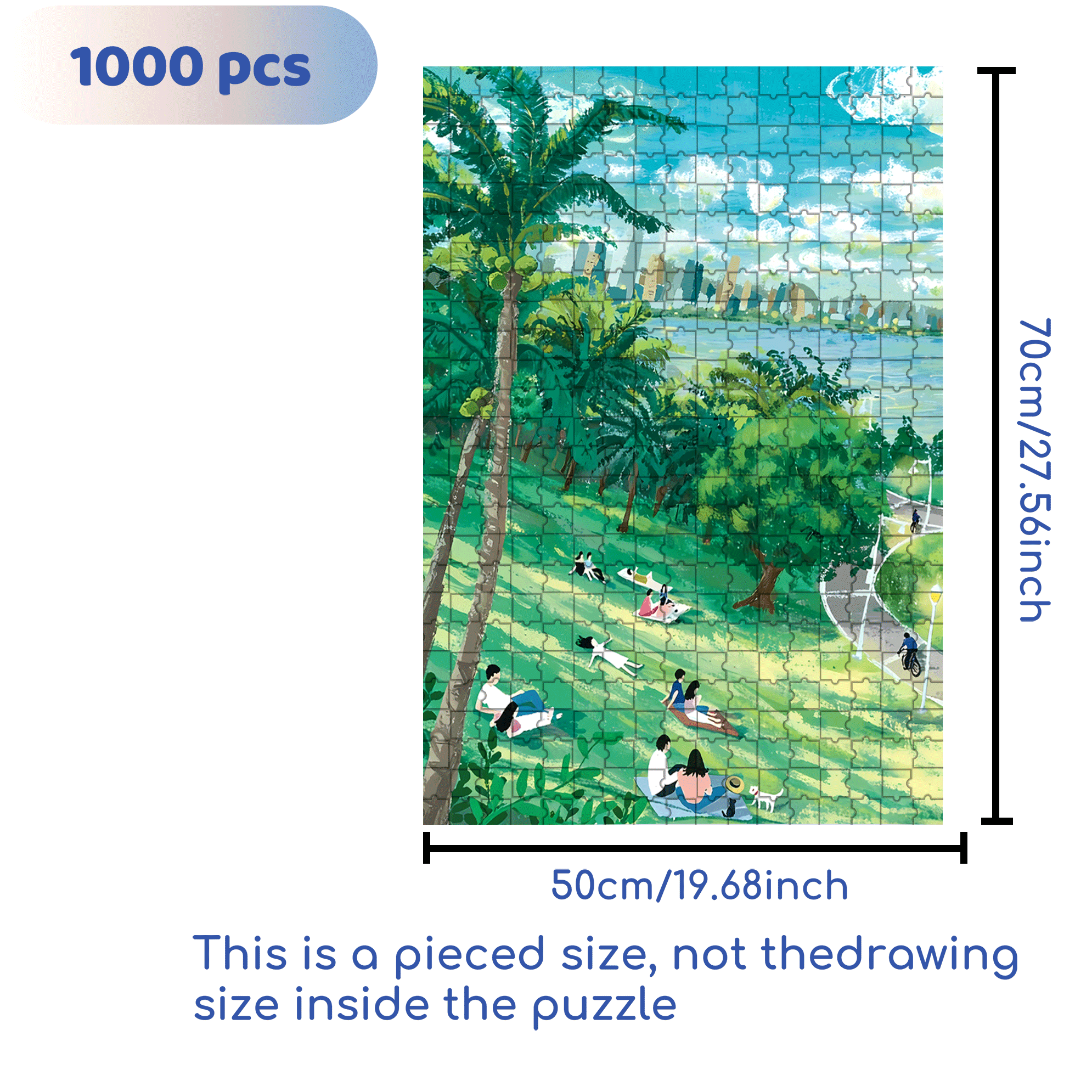 Sunrise Theater 500pcs/1000pcs Jigsaw Puzzle, Scratch-Resistant, Interactive Family Game & Brain-Boosting DIY Decor, Perfect for Halloween, Christmas & New Year Gifts, Family Puzzle Game