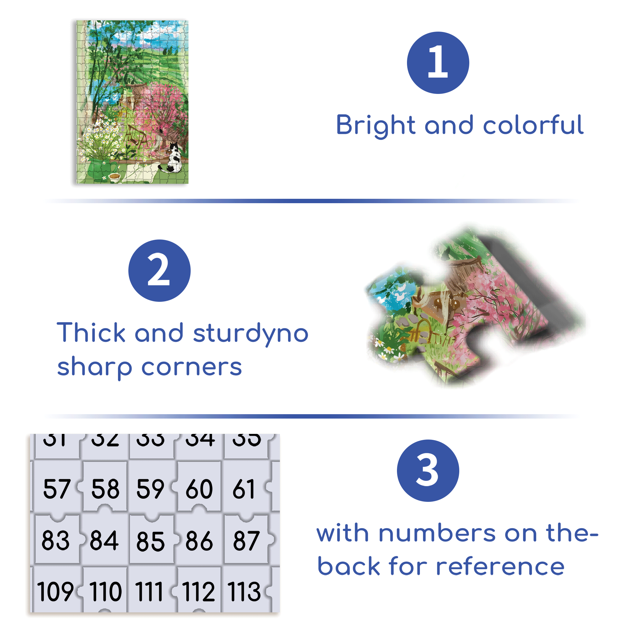 Tea Garden Outside the Window 500pcs/1000pcs Jigsaw Puzzle, Scratch-Resistant, Interactive Family Game & Brain-Boosting DIY Decor, Perfect for Halloween, Christmas & New Year Gifts, Family Puzzle Game
