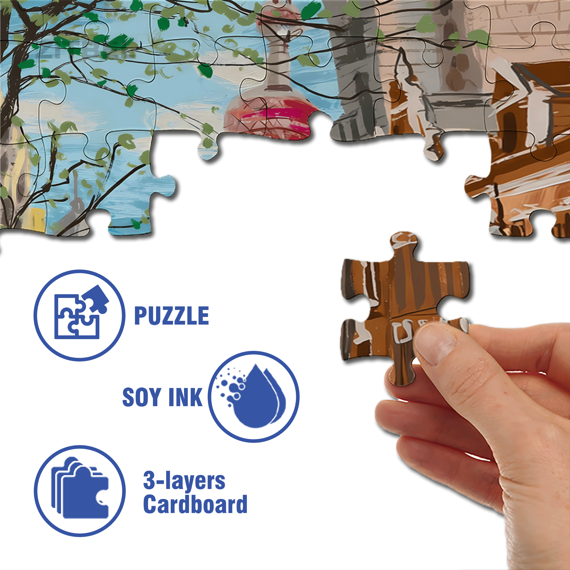 The Bund, Shanghai 500pcs/1000pcs Jigsaw Puzzle, Scratch-Resistant, Interactive Family Game & Brain-Boosting DIY Decor, Perfect for Halloween, Christmas & New Year Gifts, Family Puzzle Game