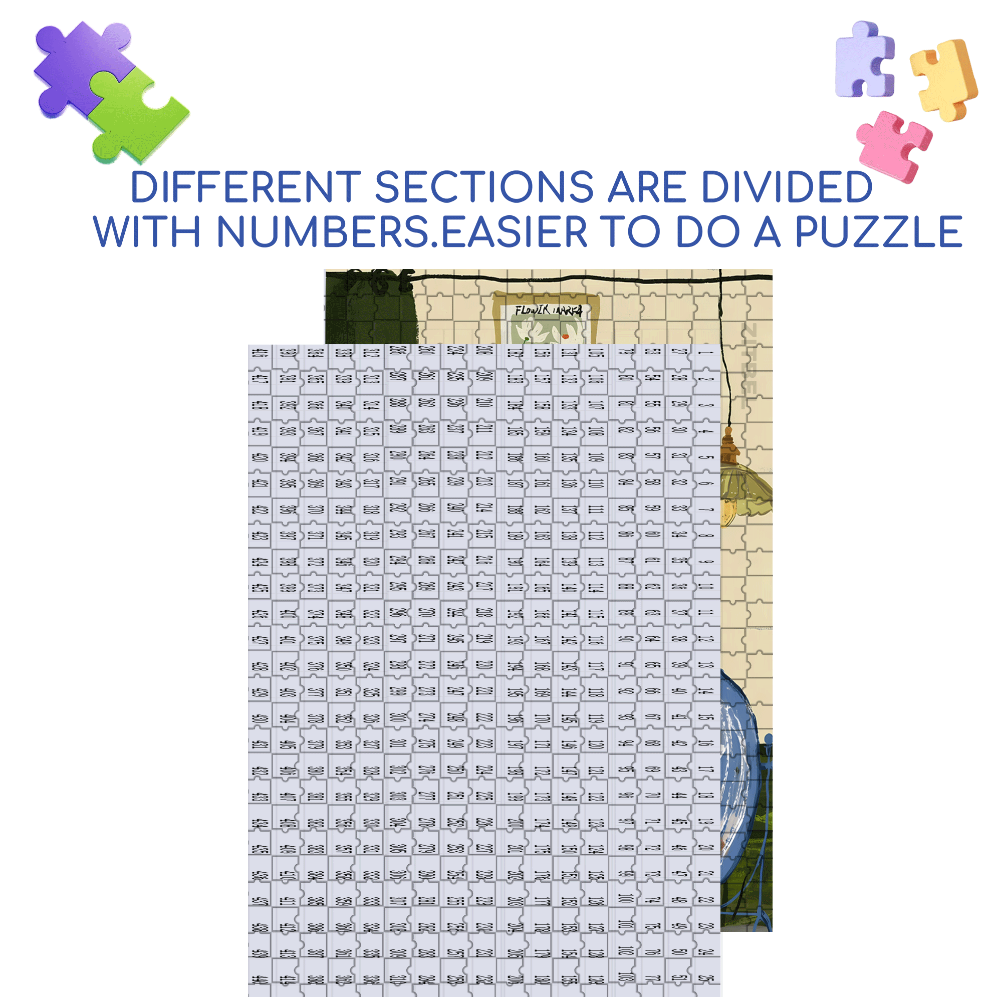 The Colors Of Spring 500pcs/1000pcs Jigsaw Puzzle, Scratch-Resistant, Interactive Family Game & Brain-Boosting DIY Decor, Perfect for Halloween, Christmas & New Year Gifts, Family Puzzle Game