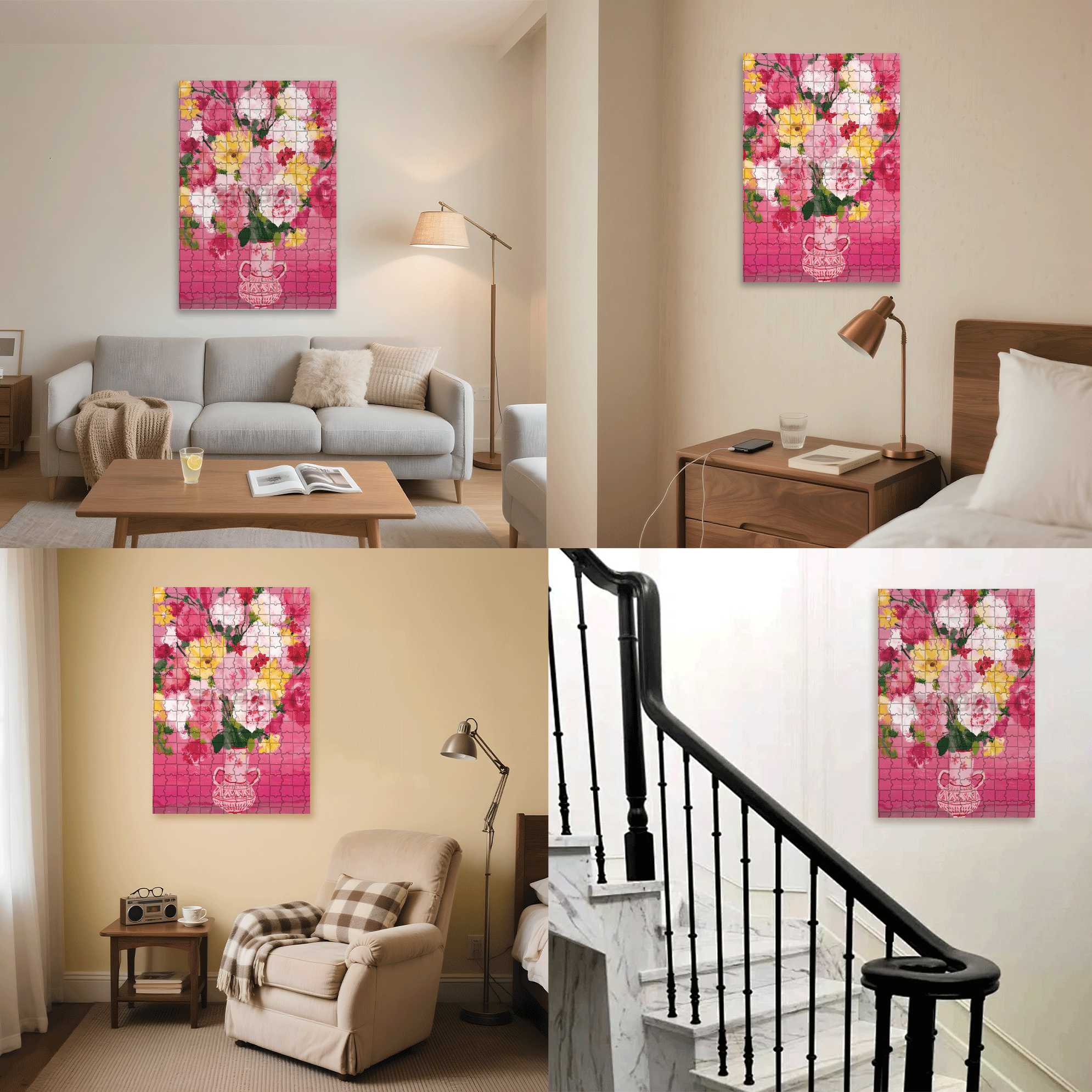 The First Bouquet Of Flowers In Spring 2 500pcs/1000pcs Jigsaw Puzzle, Scratch-Resistant, Interactive Family Game & Brain-Boosting DIY Decor, Perfect for Halloween, Christmas & New Year Gifts, Family Puzzle Game