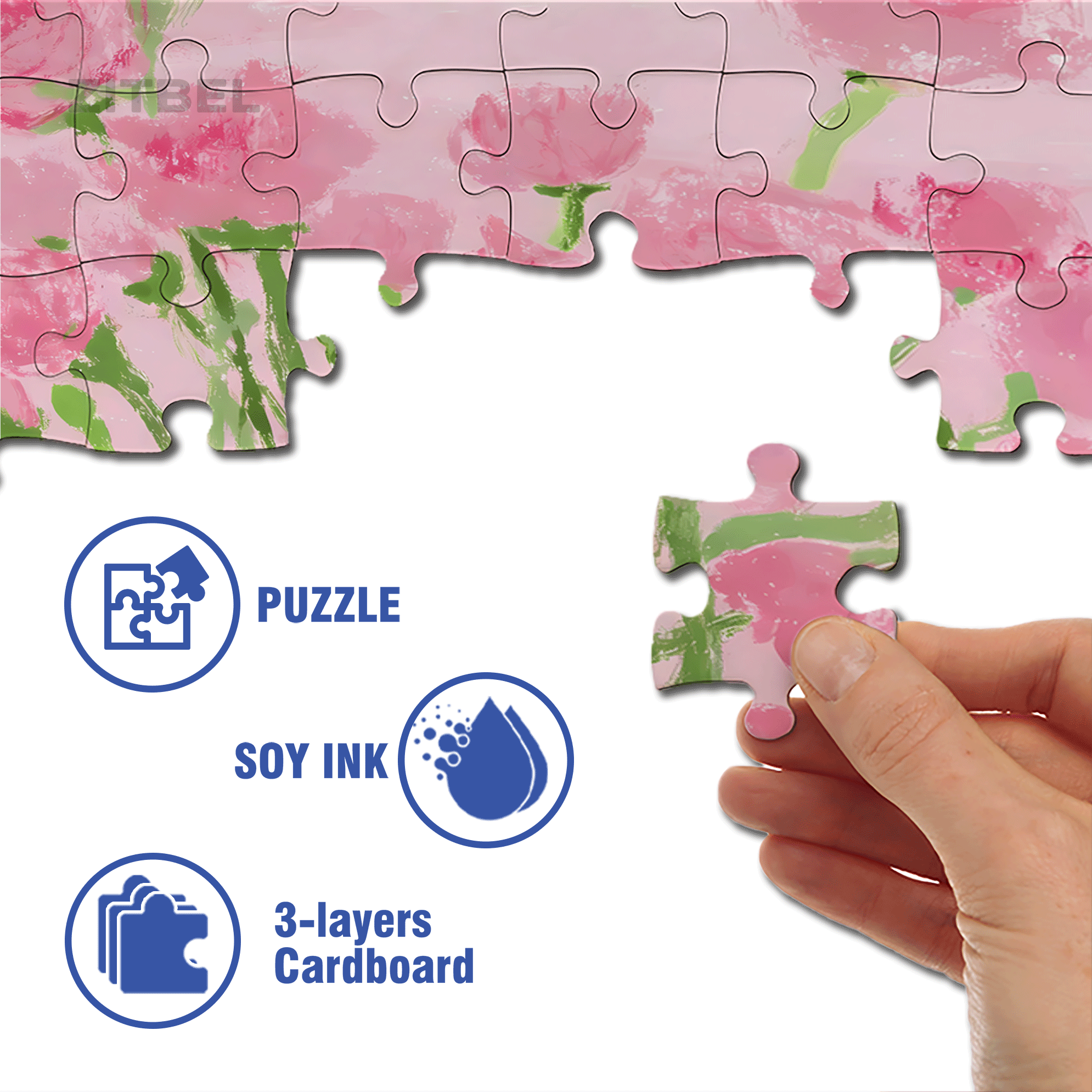 The First Bouquet Of Flowers In Spring 3 500pcs/1000pcs Jigsaw Puzzle, Scratch-Resistant, Interactive Family Game & Brain-Boosting DIY Decor, Perfect for Halloween, Christmas & New Year Gifts, Family Puzzle Game
