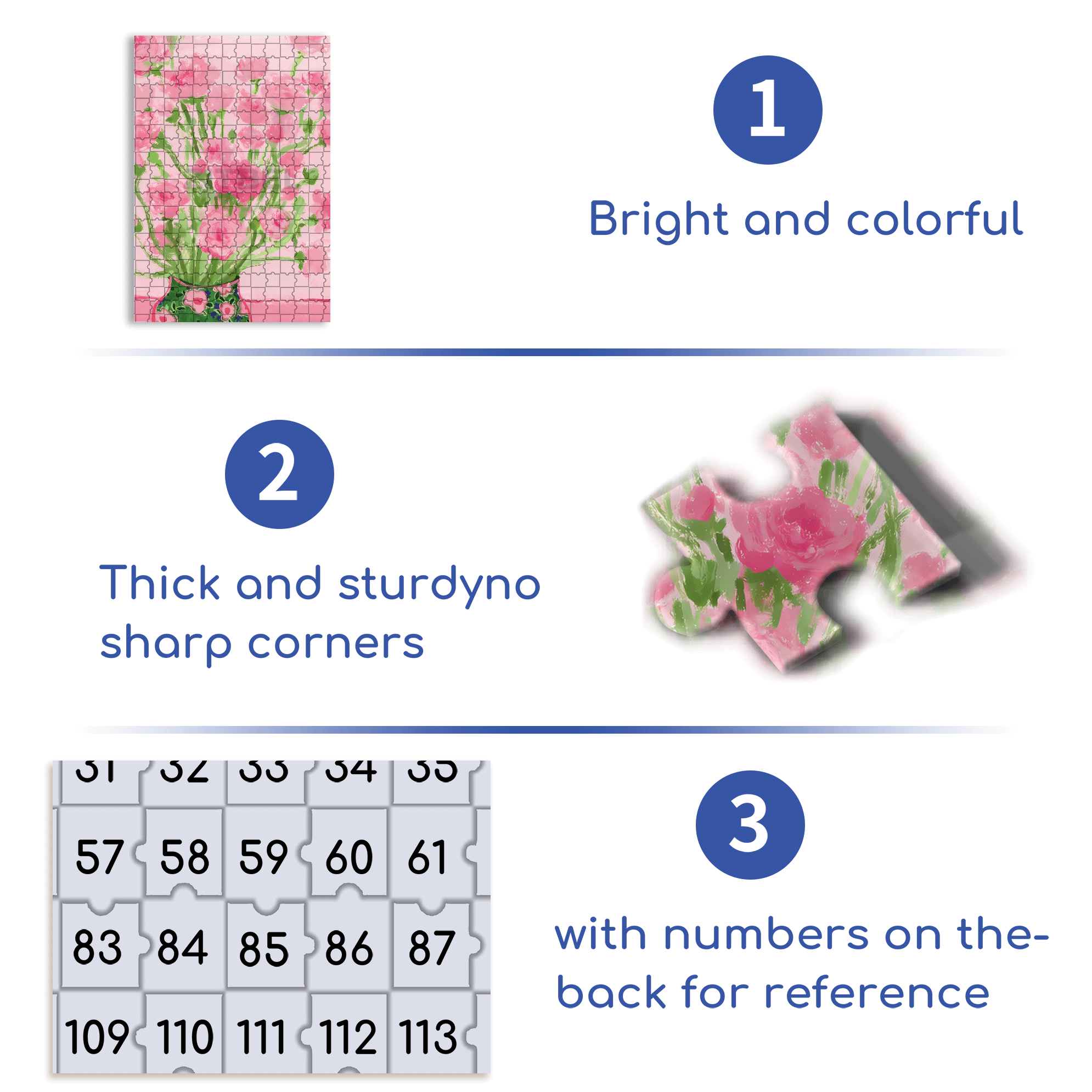 The First Bouquet Of Flowers In Spring 3 500pcs/1000pcs Jigsaw Puzzle, Scratch-Resistant, Interactive Family Game & Brain-Boosting DIY Decor, Perfect for Halloween, Christmas & New Year Gifts, Family Puzzle Game