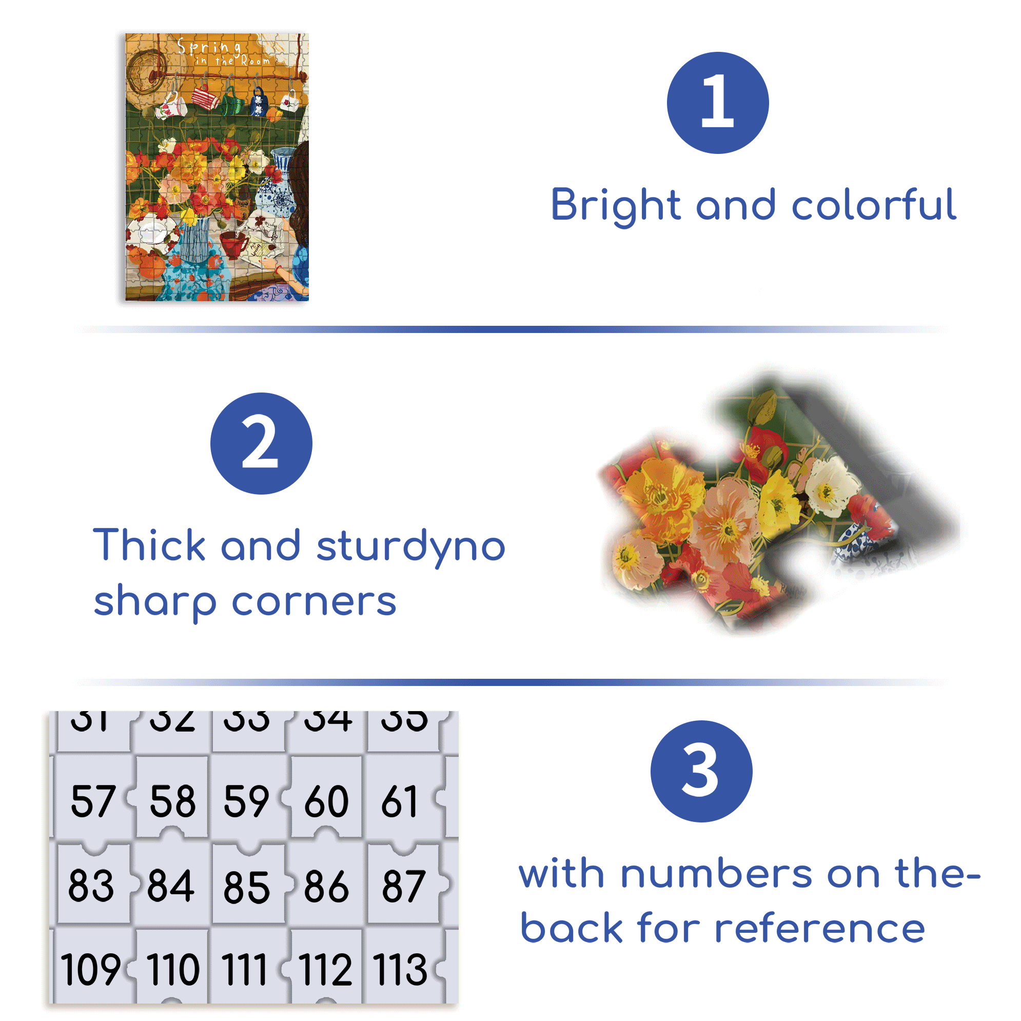 The Flowers In The Room 500pcs/1000pcs Jigsaw Puzzle, Scratch-Resistant, Interactive Family Game & Brain-Boosting DIY Decor, Perfect for Halloween, Christmas & New Year Gifts, Family Puzzle Game