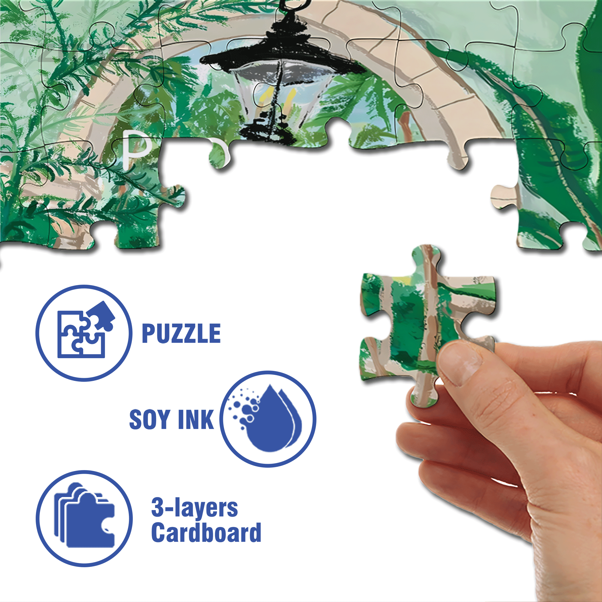 The Perfect Holiday 500pcs/1000pcs Jigsaw Puzzle, Scratch-Resistant, Interactive Family Game & Brain-Boosting DIY Decor, Perfect for Halloween, Christmas & New Year Gifts, Family Puzzle Game