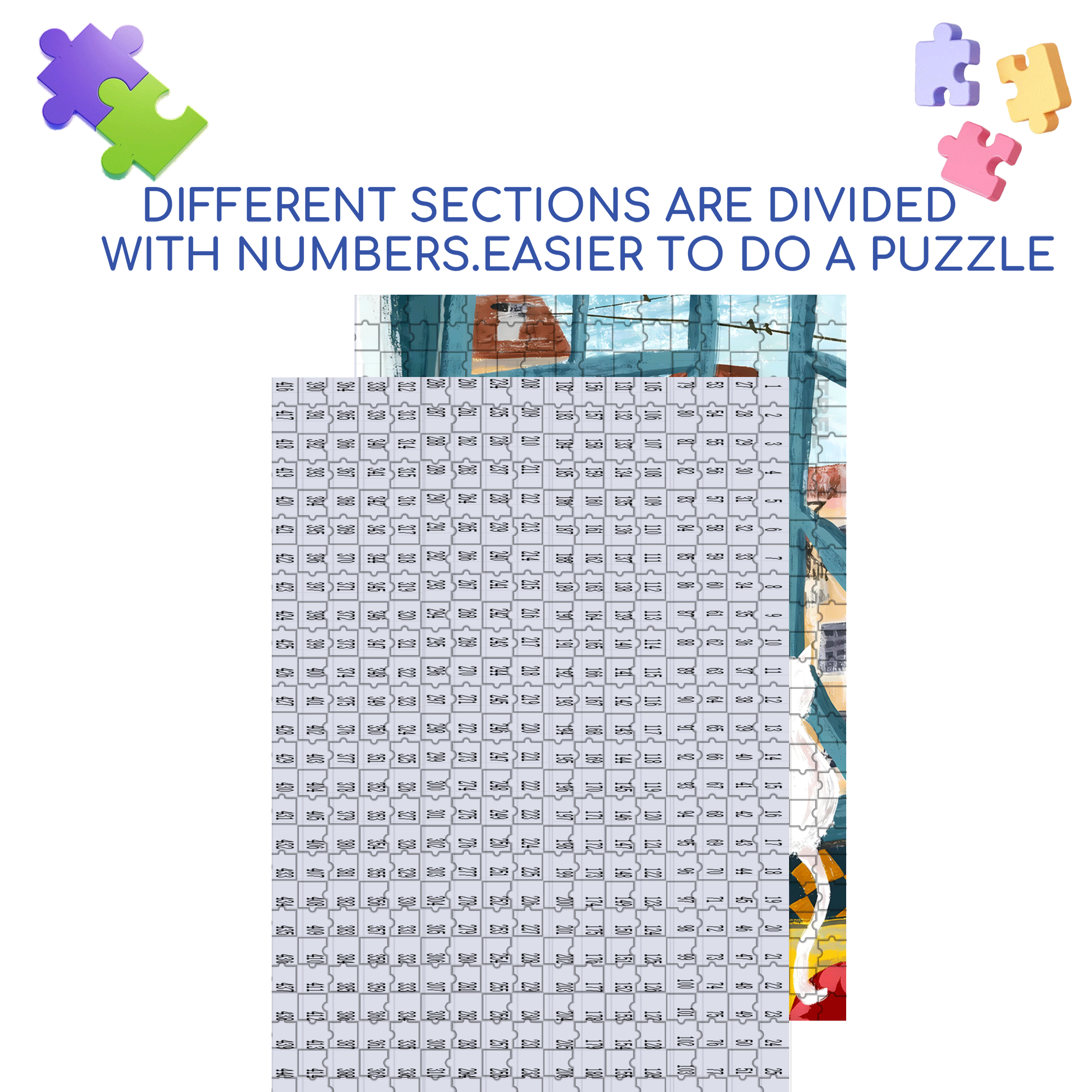 The World Outside The Window 500pcs/1000pcs Jigsaw Puzzle, Scratch-Resistant, Interactive Family Game & Brain-Boosting DIY Decor, Perfect for Halloween, Christmas & New Year Gifts, Family Puzzle Game