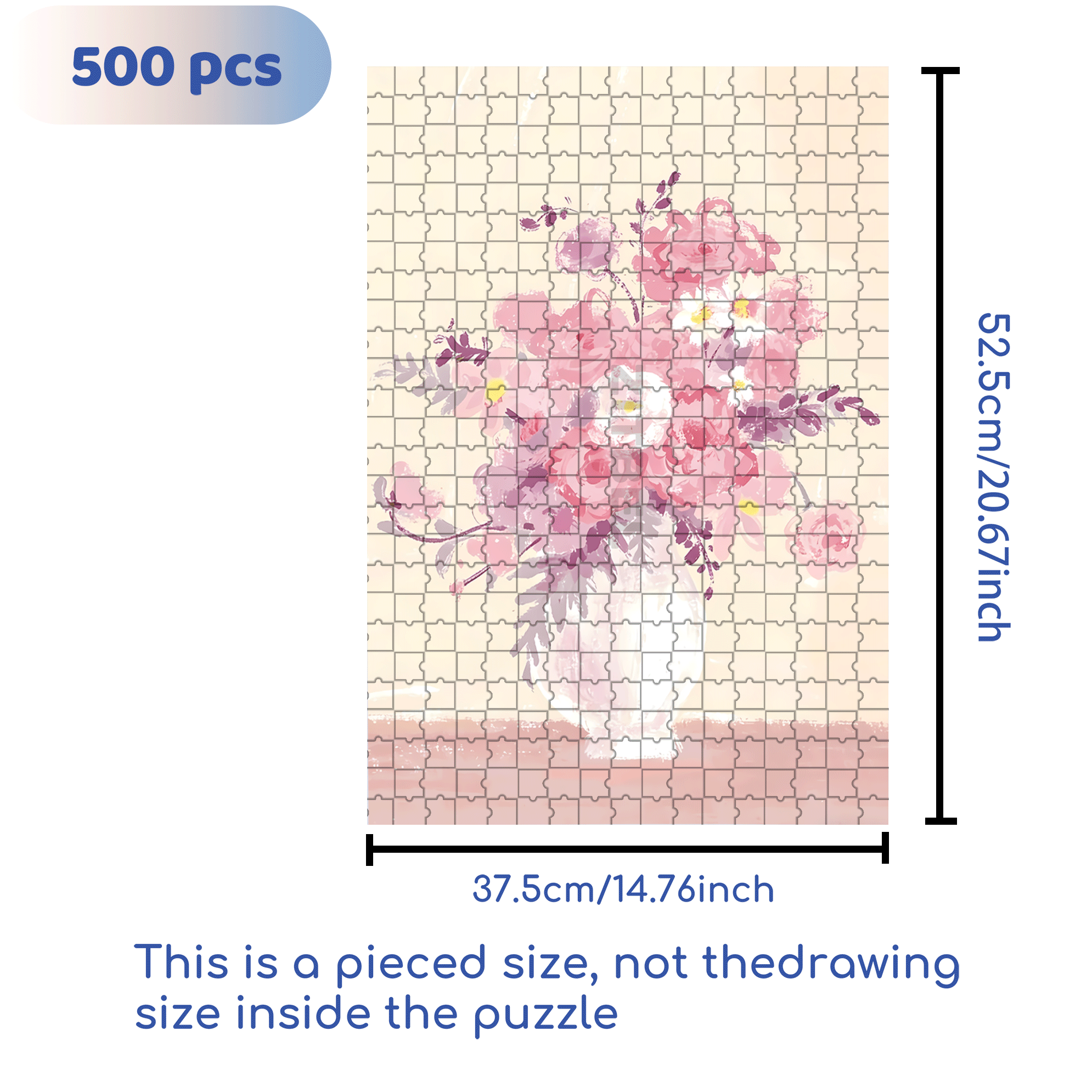 Valentine's Day Thoughts 500pcs/1000pcs Jigsaw Puzzle, Scratch-Resistant, Interactive Family Game & Brain-Boosting DIY Decor, Perfect for Halloween, Christmas & New Year Gifts, Family Puzzle Game