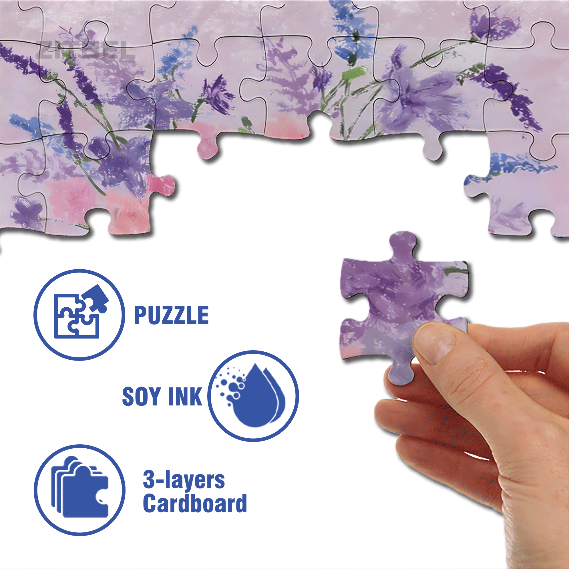 Warm Purple 500pcs/1000pcs Jigsaw Puzzle, Scratch-Resistant, Interactive Family Game & Brain-Boosting DIY Decor, Perfect for Halloween, Christmas & New Year Gifts, Family Puzzle Game