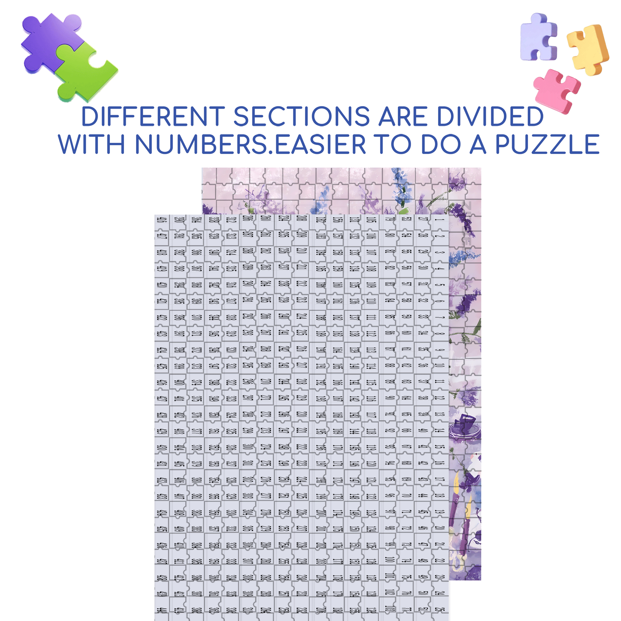 Warm Purple 500pcs/1000pcs Jigsaw Puzzle, Scratch-Resistant, Interactive Family Game & Brain-Boosting DIY Decor, Perfect for Halloween, Christmas & New Year Gifts, Family Puzzle Game