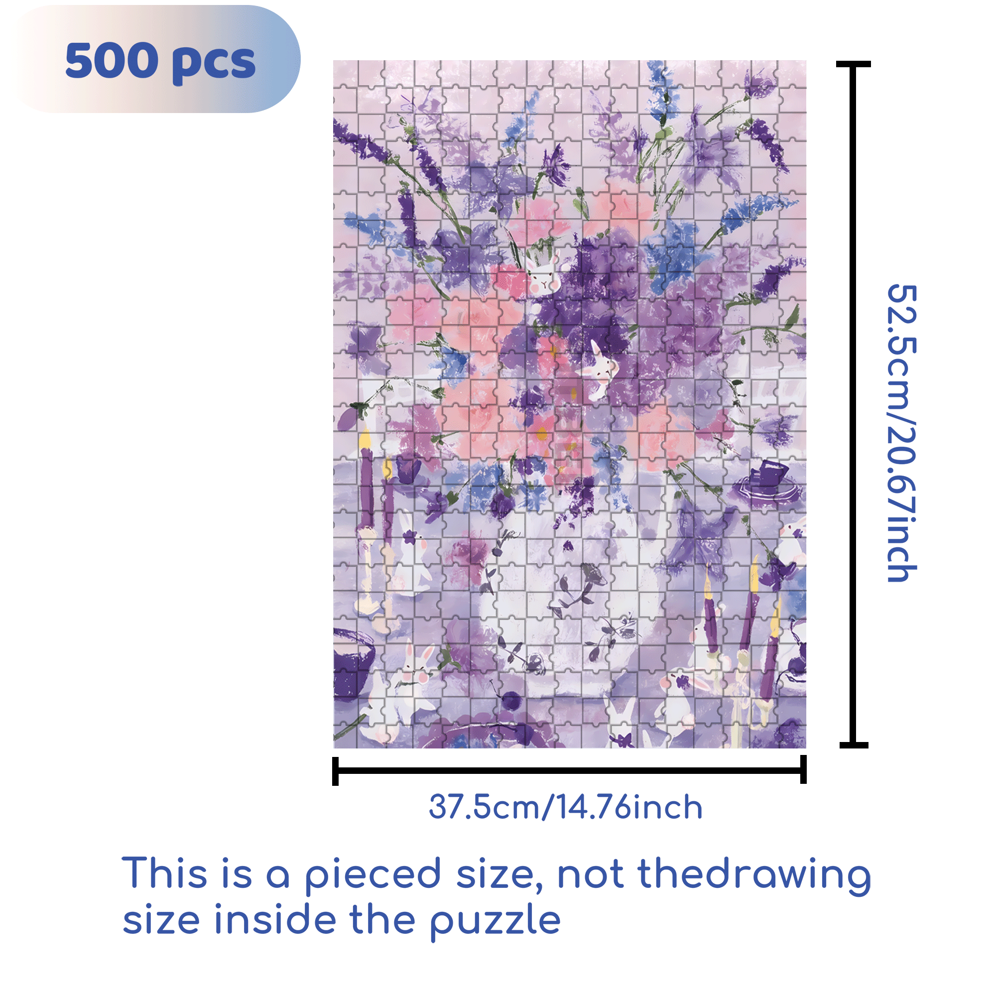 Warm Purple 500pcs/1000pcs Jigsaw Puzzle, Scratch-Resistant, Interactive Family Game & Brain-Boosting DIY Decor, Perfect for Halloween, Christmas & New Year Gifts, Family Puzzle Game