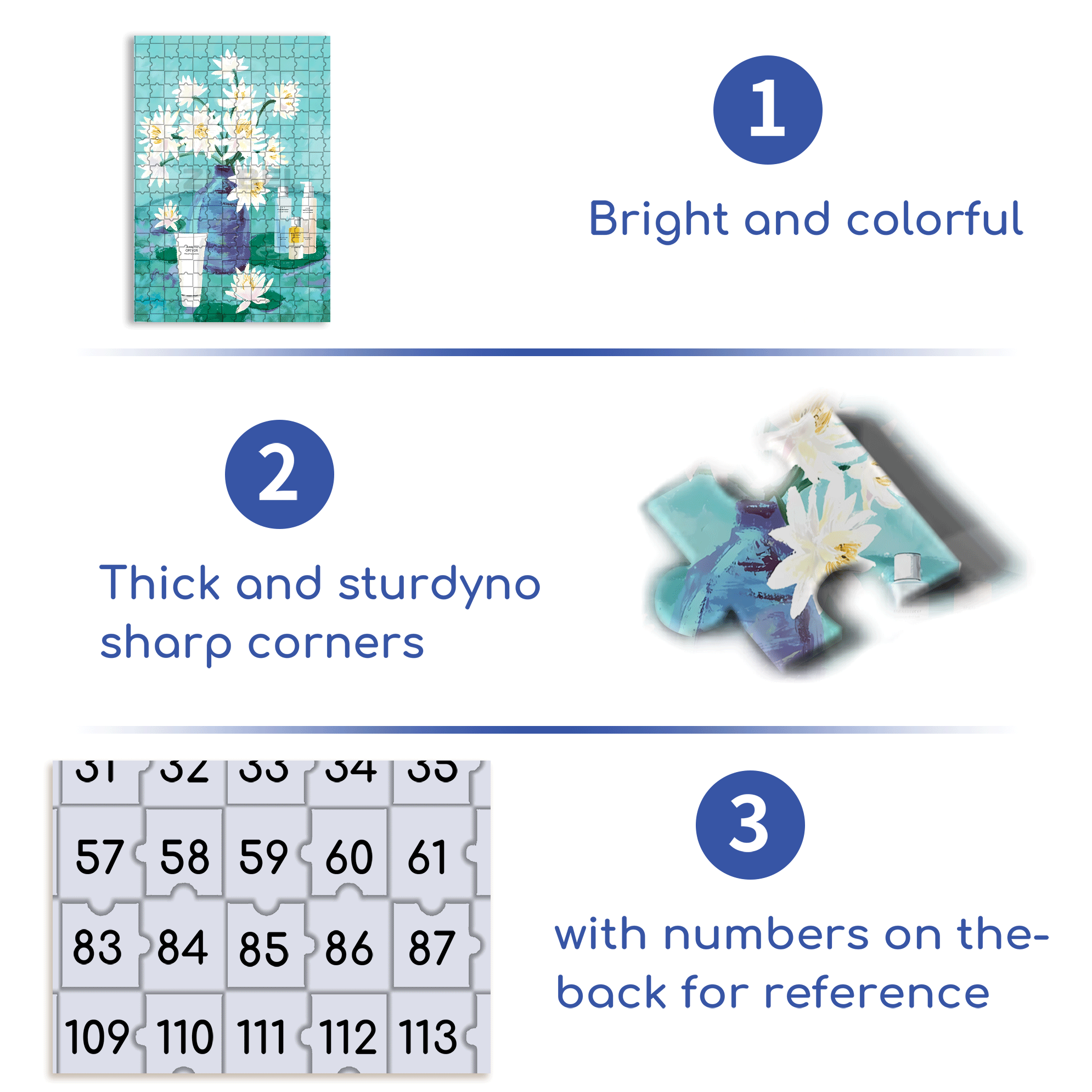 Water Lilies And Skincare 500pcs/1000pcs Jigsaw Puzzle, Scratch-Resistant, Interactive Family Game & Brain-Boosting DIY Decor, Perfect for Halloween, Christmas & New Year Gifts, Family Puzzle Game